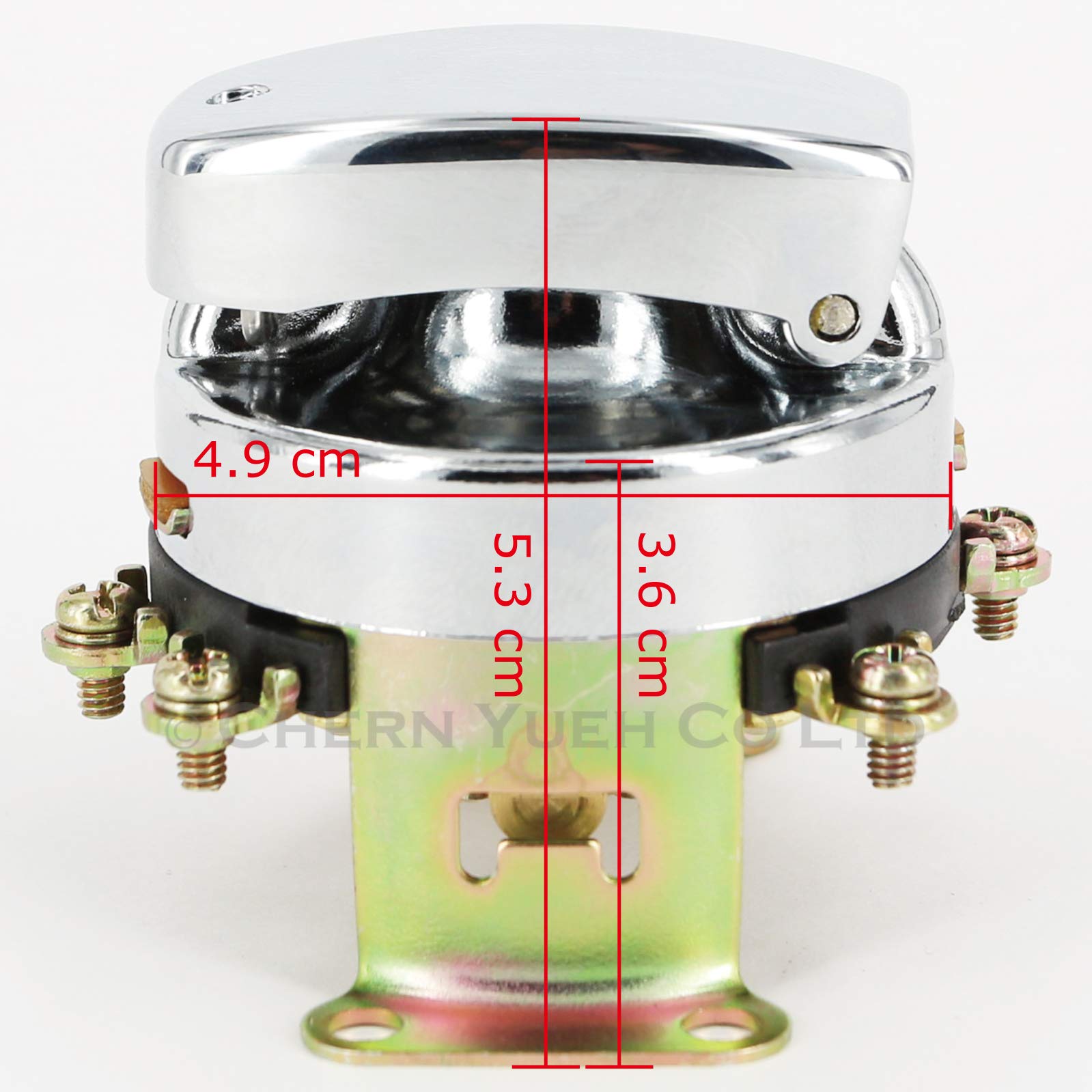 6 Terminals Ignition Switch For 73-Up Harley-Davidson Big Twins Fl 71501-73 (Chrome)