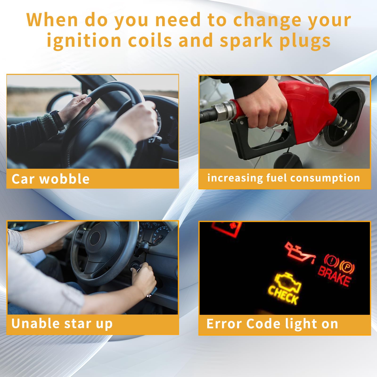 4 UF549 Ignition Coil Pack and 4 9029 Iridium Spark Plug Compatible with Nissan Altima Versa Sentra Rogue Cube QX60 NV200 2.5L 2