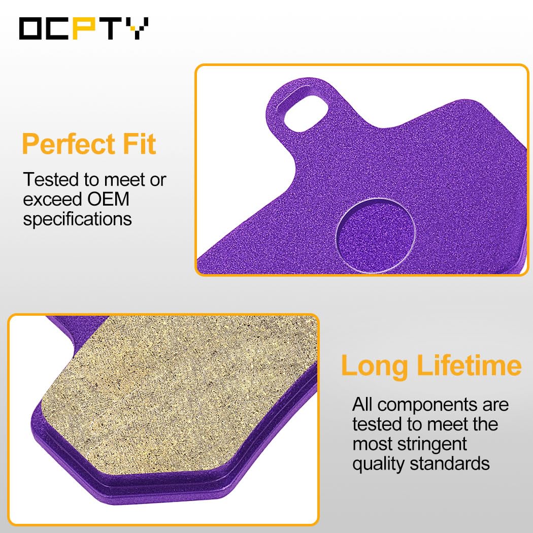 Ocpty Fa409 Front And Rear Carbon Fiber Brake Pads Fit For 2008-2013 Flhrc Road King Classic 2008-2012 Flhtc For Electra Glide C