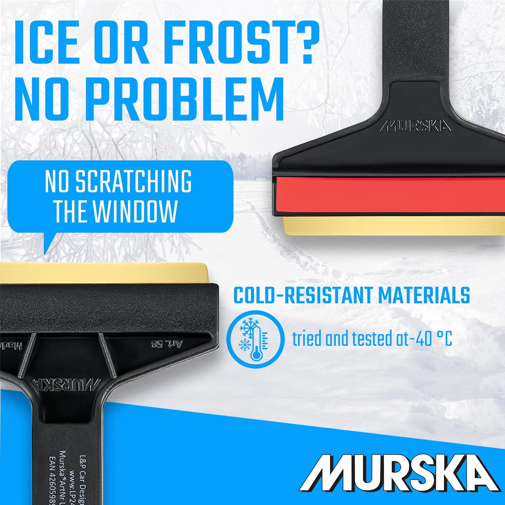 Ice Scraper Brass Blade 2 Pack Car Ice Scraper Long Handle 14,5 Inch Ice Scraper For Car Snow Scraper Ice Scrapers For Car Winds