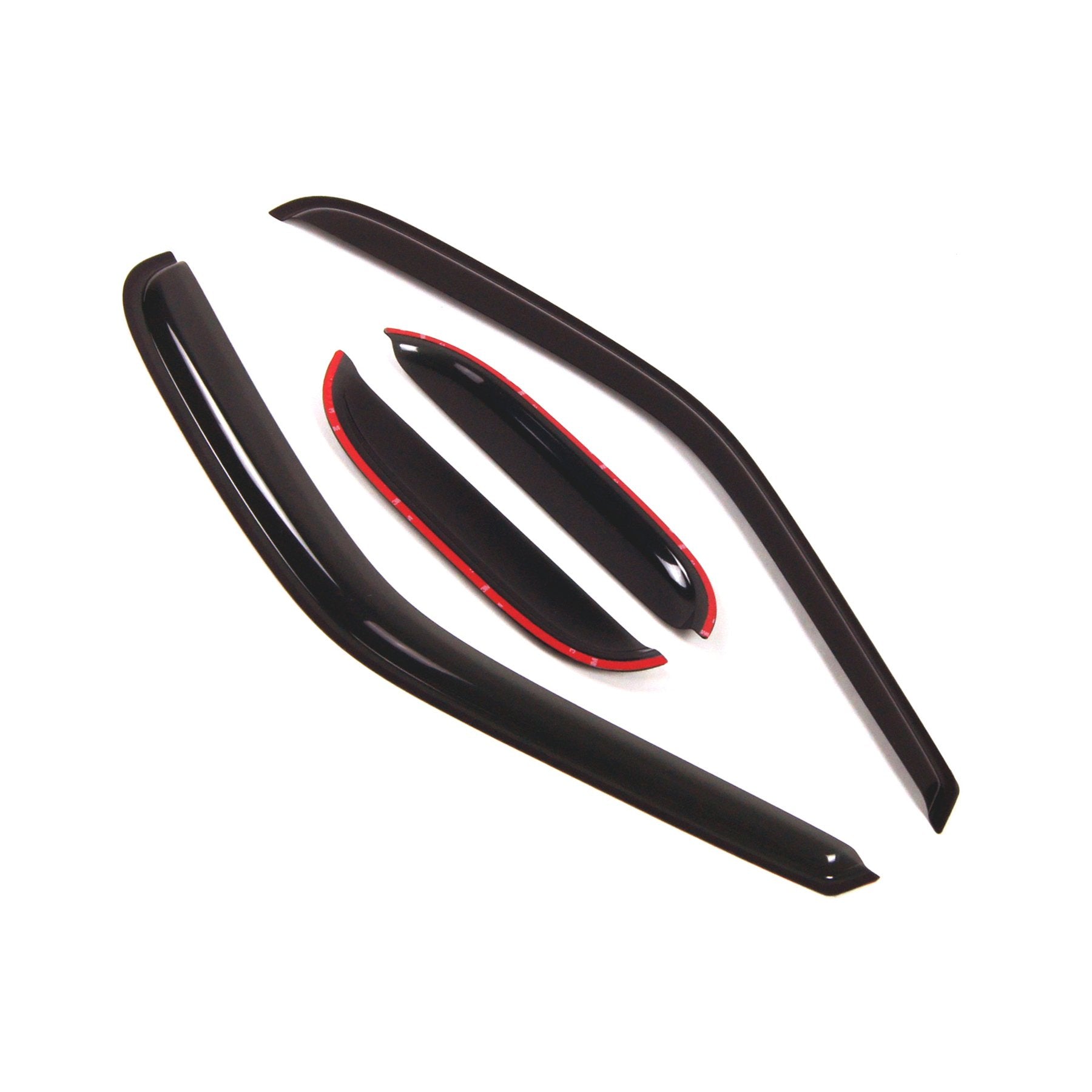 Tuningpros Outside Mount Window Vent Visors Rain Guards Compatible With Ford F-150 Supercab 1997-2003 | Side Window Wind Deflect