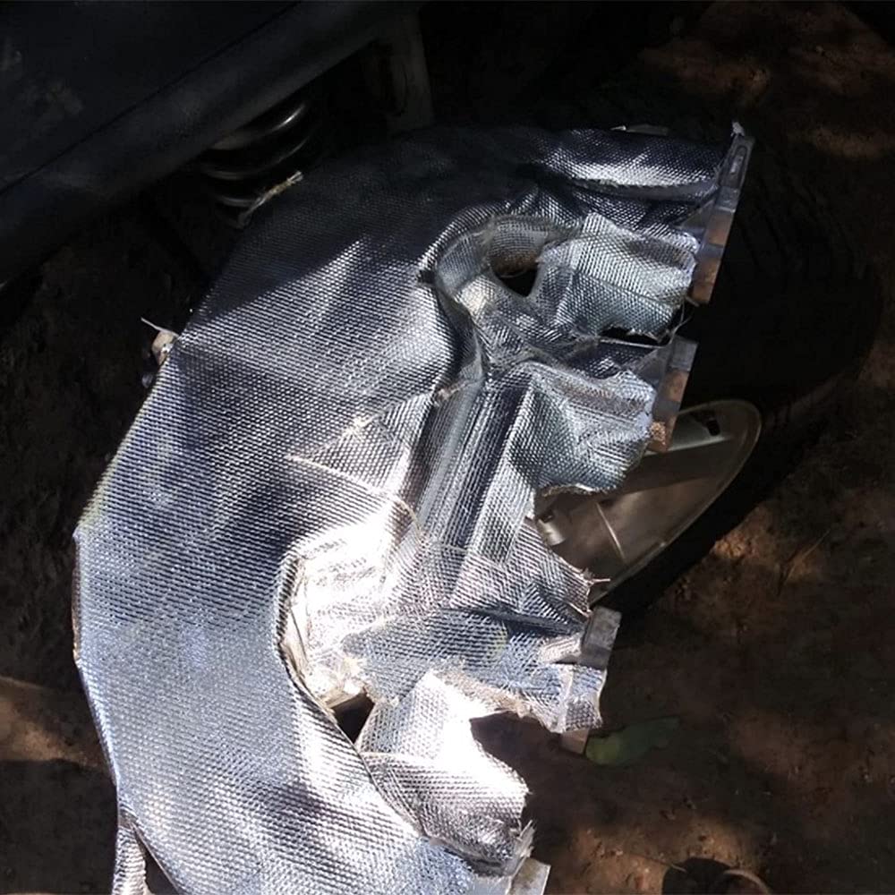 Aluminum Backed Aluminized Self Adhesive 12'' X 48’',Fiberglass Thermal Insulation Material High Temp Protection