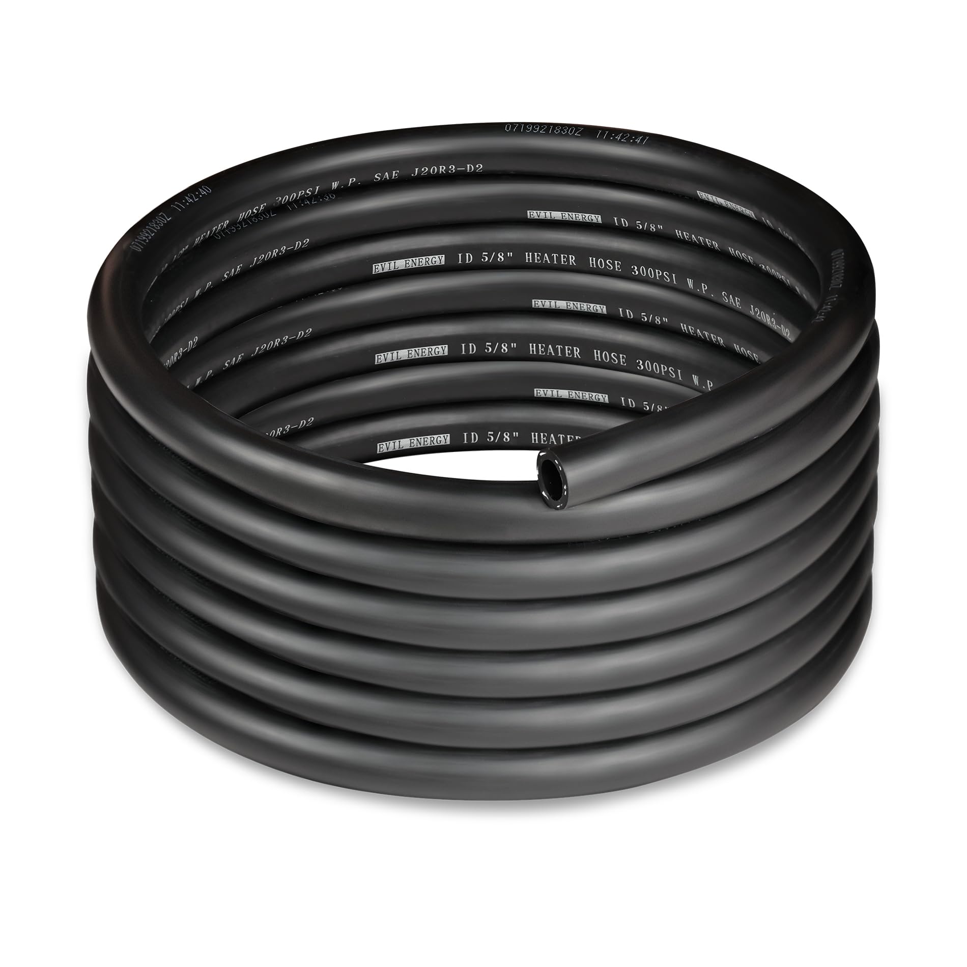 Evil Energy 5/8'' Heater Hose Coolant Radiator Straight 100Psi Sae 20R3 15Ft Black