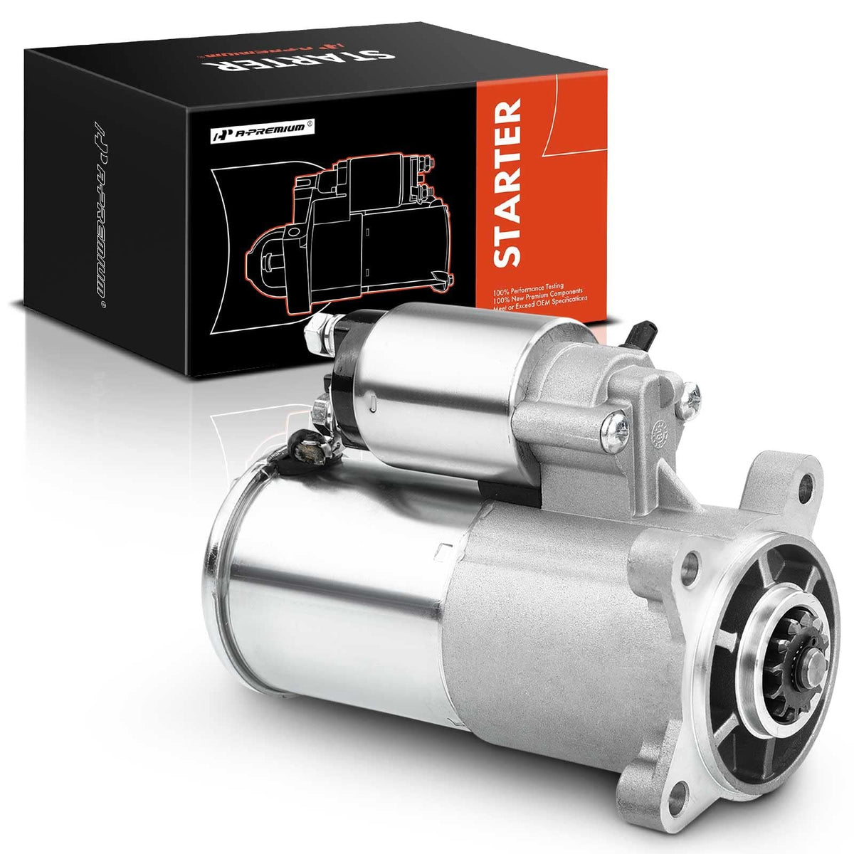 A-Premium Starter Motor Compatible With Ford F150 F250 F350 Super Duty 1999-2013 4.6L 5.0L 5.4L 6.2L 6.8L, Mustang 05-10, Expedition 99-14, Excursion 00-05 & Lincoln Navigator 99-13, 12V 1.4Kw Cw 12T