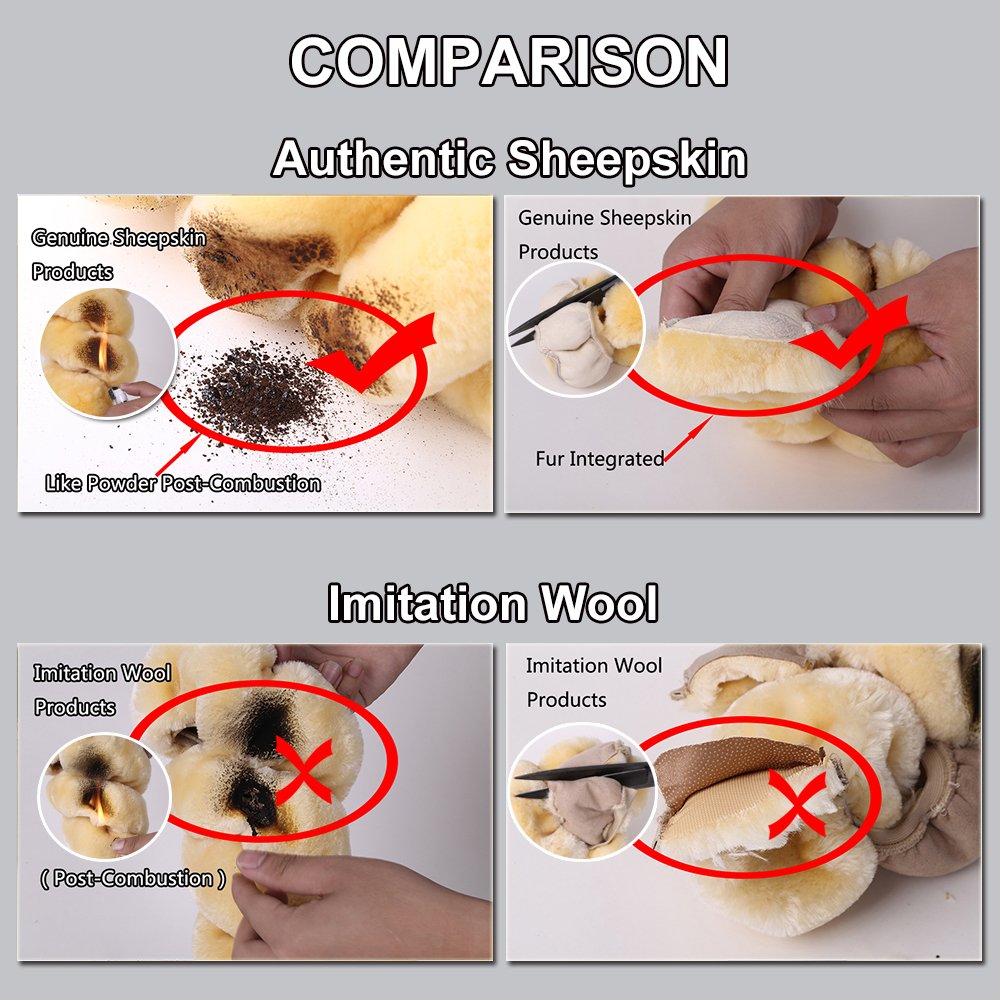 Ogland 2 Pack Real Sheepskin Wool Car Seat Belt Pads For Auto Car Seat Belt, Soft Shoulder Pad, Neck Cushion Protector, Genuine