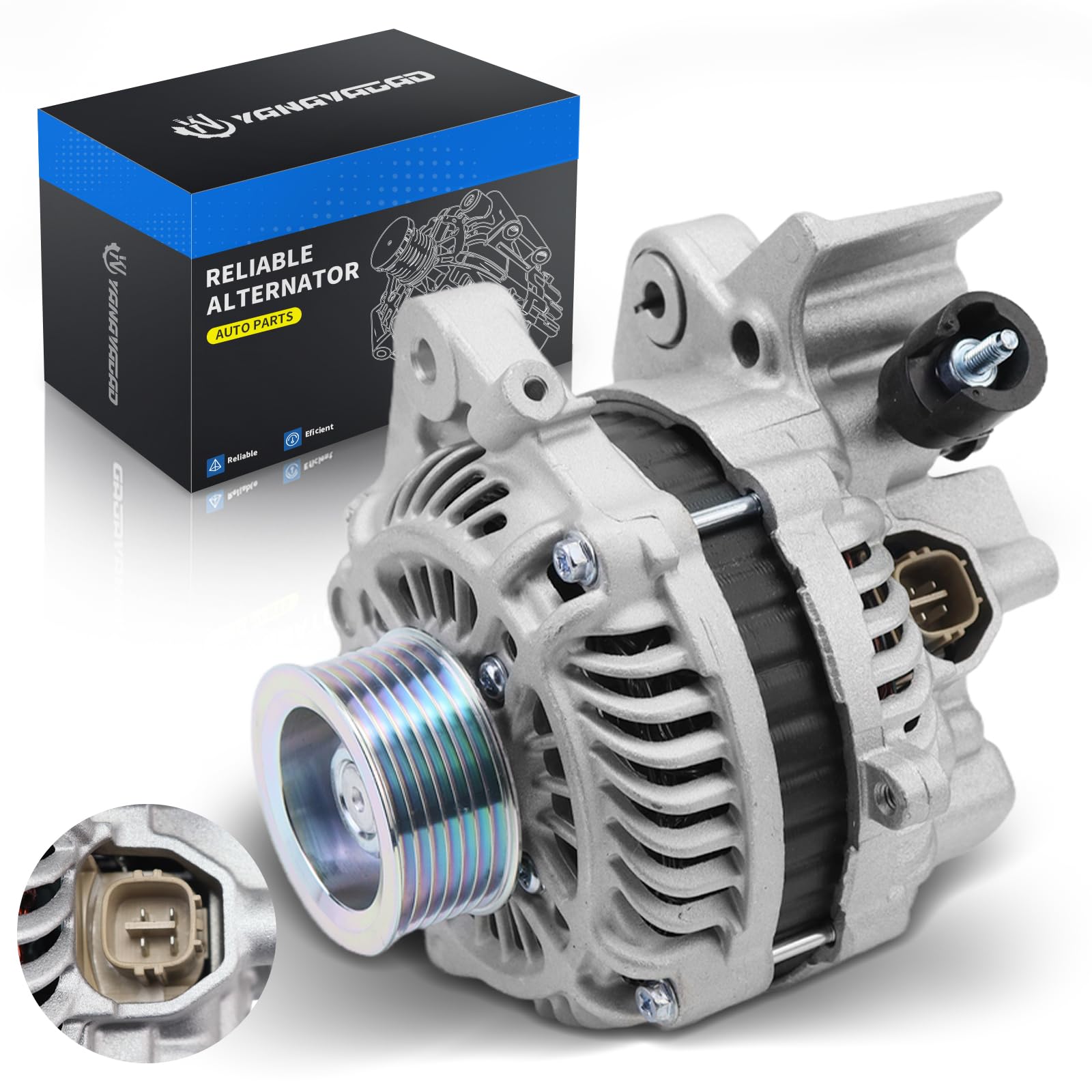 YINAVAGAD Alternator for Honda Civic L4 1.8L 2006 2007 2008 2009 2010 2011, Replace 31100RNAA01 11176 400-48050 3611176 40048050