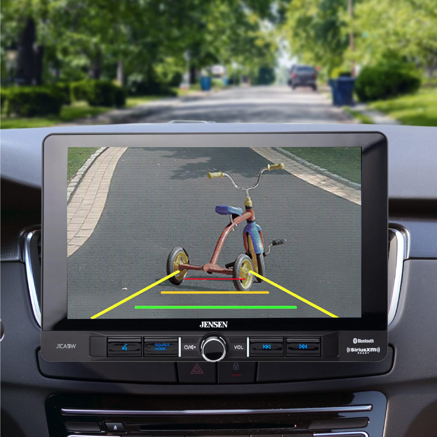 Jensen Bucam100J Backup Camera For Car Truck | Led High Definition Picture | Wide Viewing Angle | Parking Guides | Ip67 Waterpro