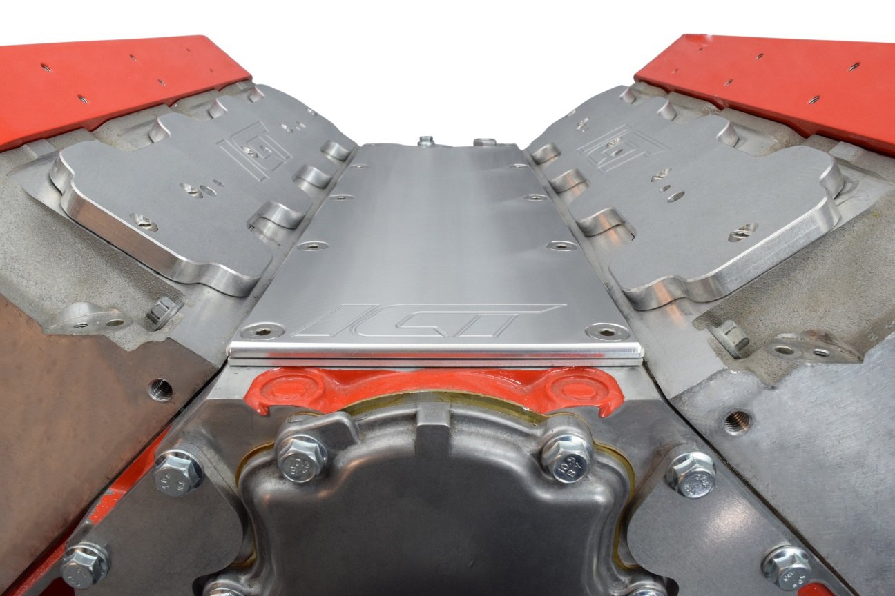 Ict Billet Ls Gen 3 Valley Pan Cover Plate With Gasket Billet Aluminum Low Profile Custom Knock Sensor Lsx Ls1 Lm7 Lr4 Lq4 Ls6 L