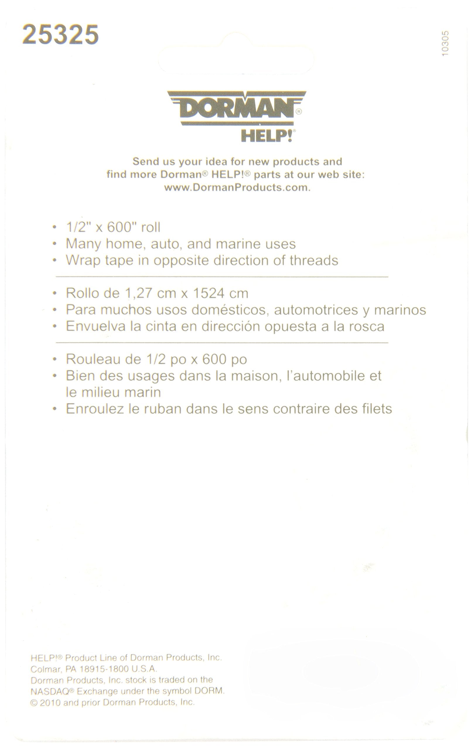 Dorman 1/2X600 In. Thread Sealing Tape