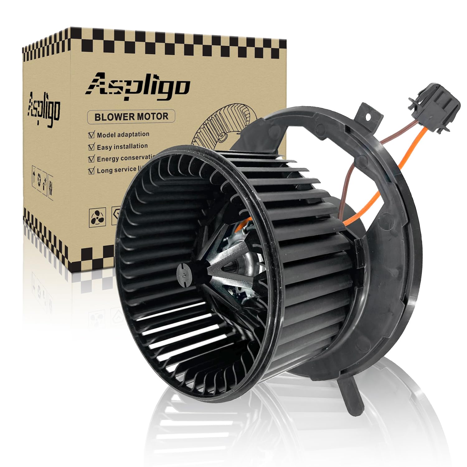 Aspligo 700241 Ac Heater Blower Motor Fan Assembly Fit For Audi A3 2006-2013 ,Tt 2008-2015 For Volkswagen Beetle 2012-2016, Golf