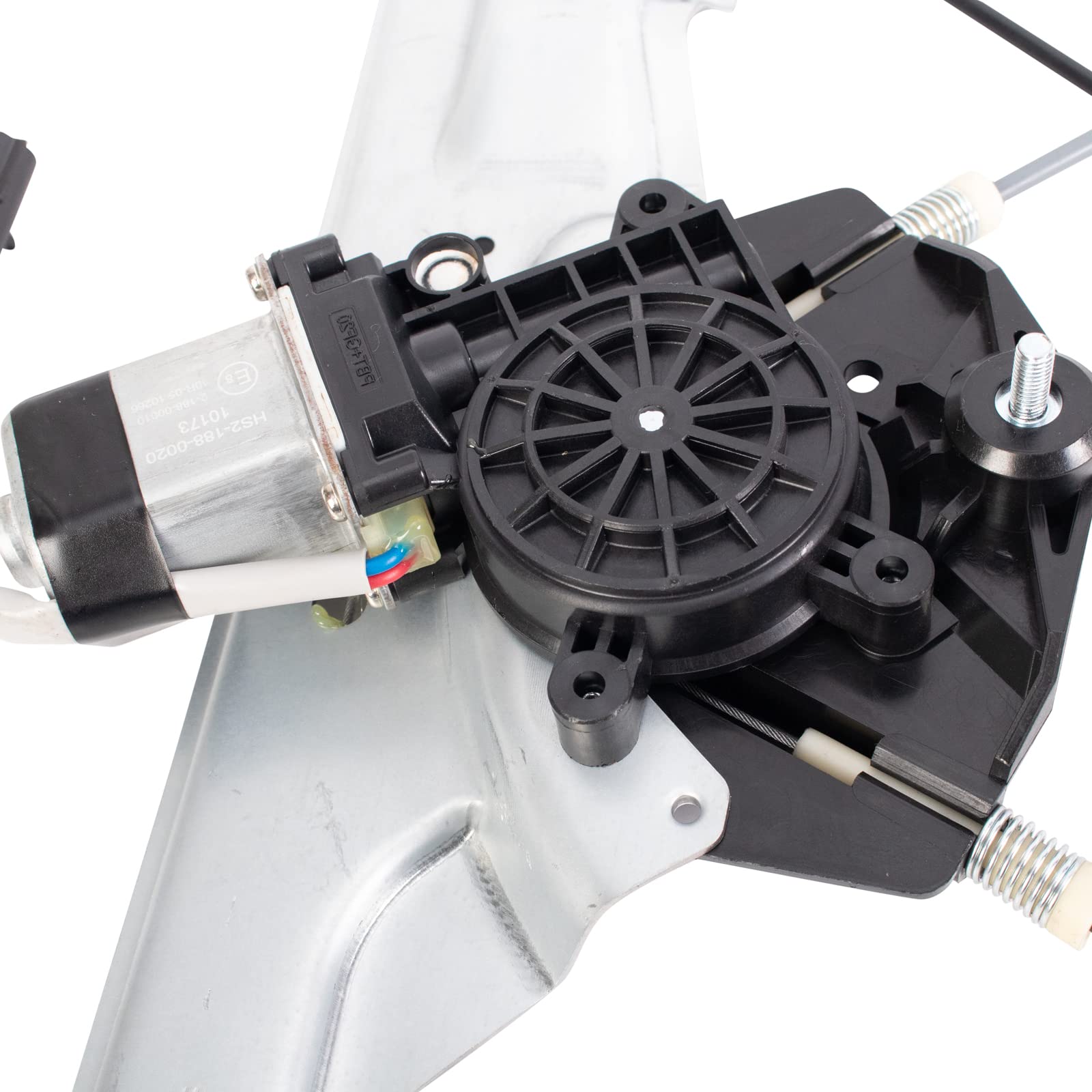 Trq Front Right Power Window Motor & Regulator Compatible With 14-19 Silverado Gmc Sierra