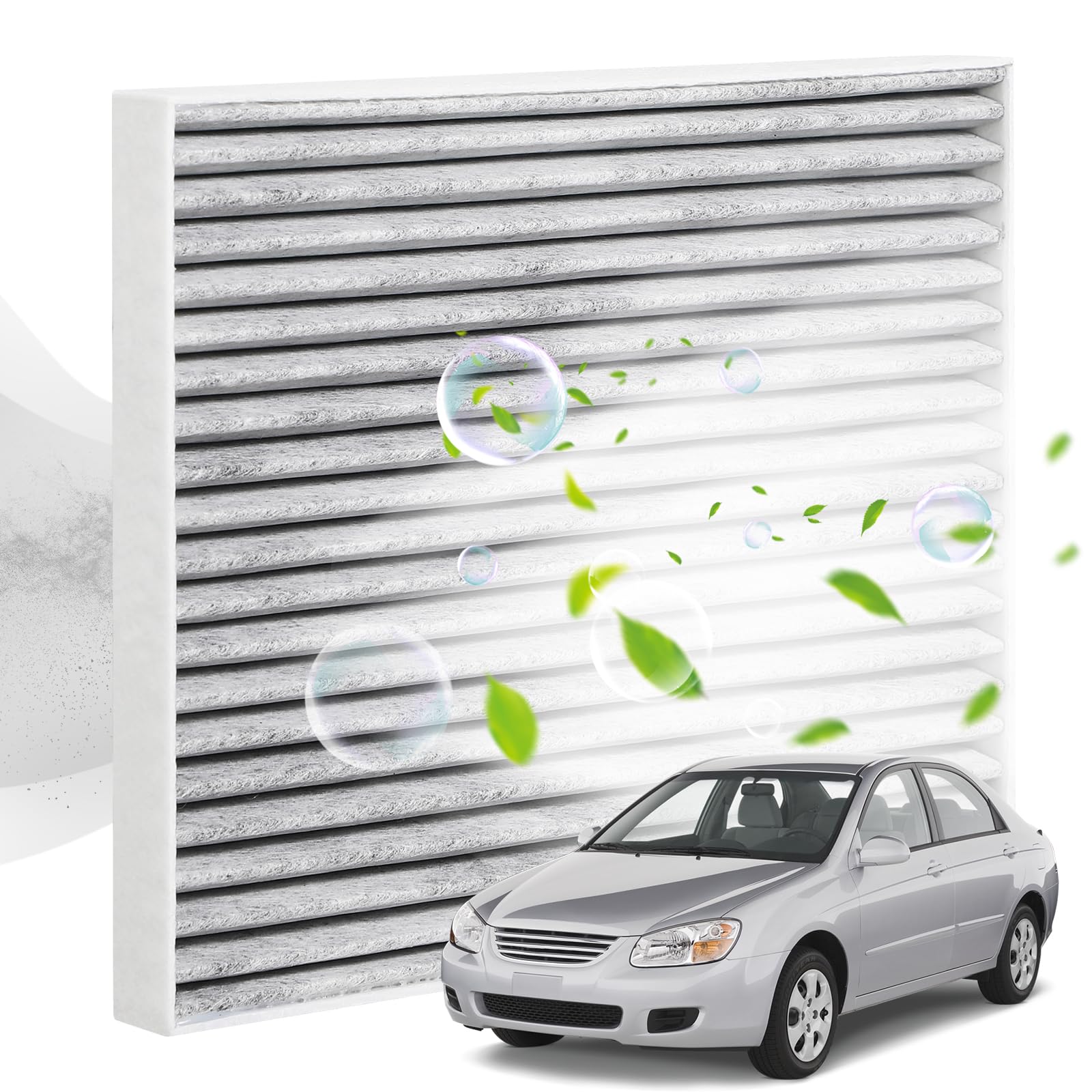 Vepagoo Cabin Air Filter Includes Activated Carbon For Cp728 Cf10728 Kia Forte Forte Koup Forte5 Rondo, Accent Elantra Except To