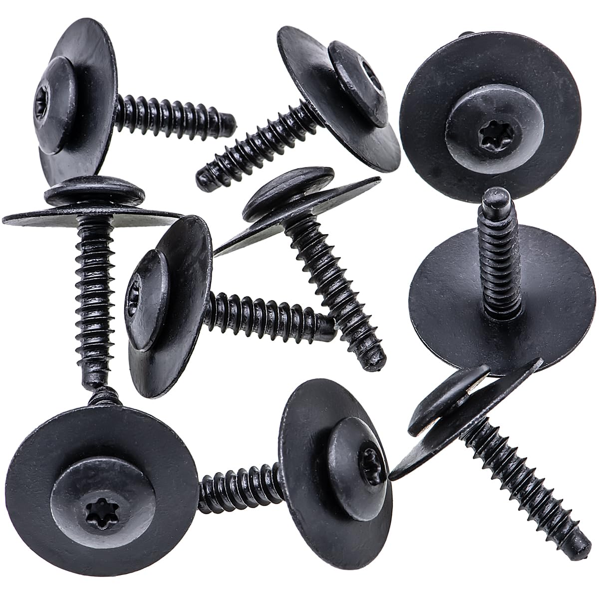 Rexka Fender Liner Splash Shield Bolt Screw 11548270 for GM Chevrolet Camaro, Colorado, Cruze, Equinox, Impala, Malibu, Traverse, Cadillac (Pack of 10)