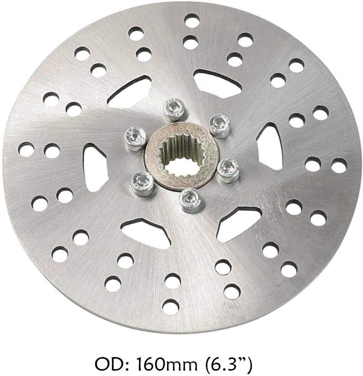 Sallurmose Upgraded 740mm Go Kart Live Rear Axle Complete Kit with Brake Assembly and T8F Chain Sprocket for DIY or Quad Trike G