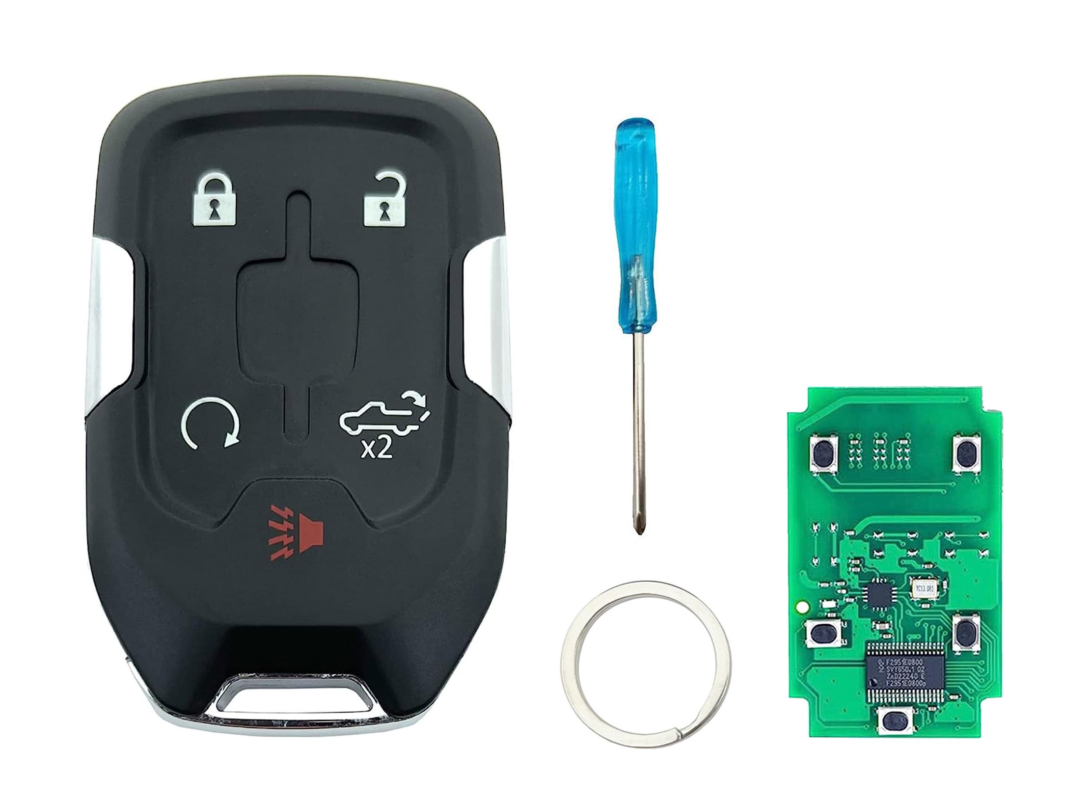 Smart Key Fob For Chevy Silverado Gmc Sierra 315Mhz Keyless Entry Remote Replacement Hyq1Aa (With Chip, 5 Button)