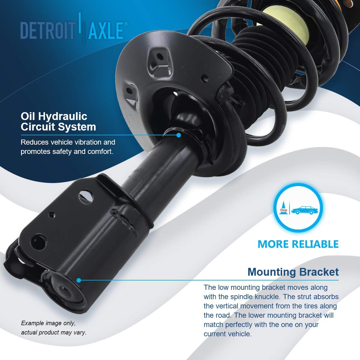 Detroit Axle - Front Struts Sway Bars For Chevy Impala Monte Carlo Pontiac Grand Prix Buick Allure Lacrosse Century Regal Comple