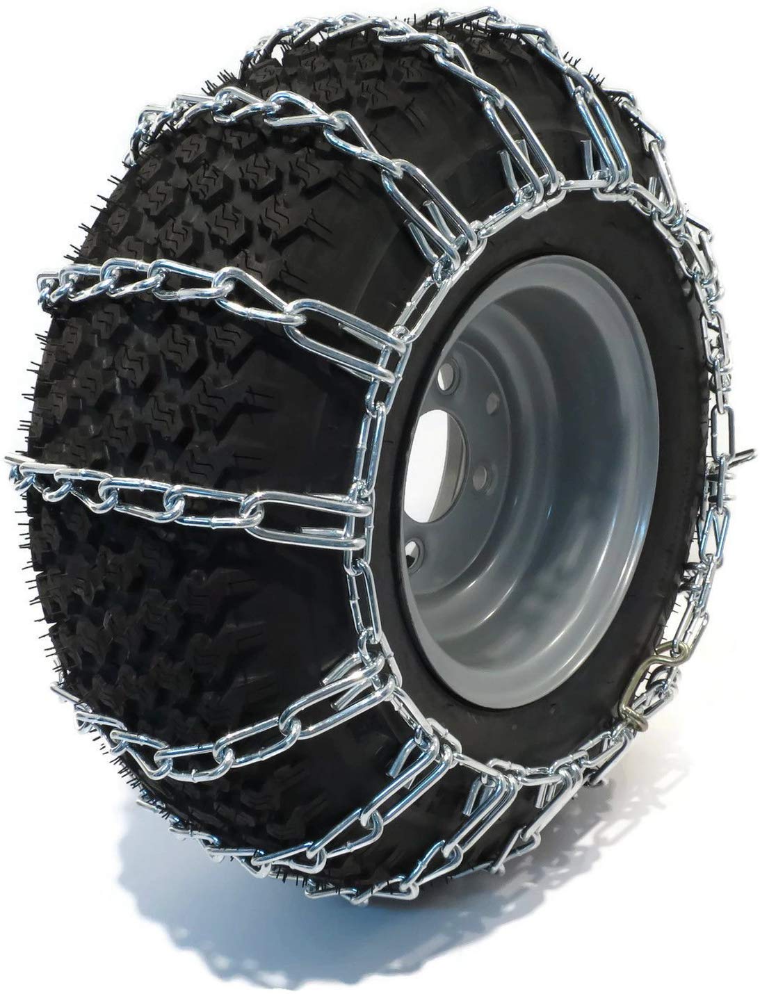 The Rop Shop | Pair Of 2 Link Tire Chains 15X6X6 For Snow Blowers, Lawn & Garden Tractors, Mowers & Riders, Utv, Atv, 4-Wheelers, Utility Vehicles