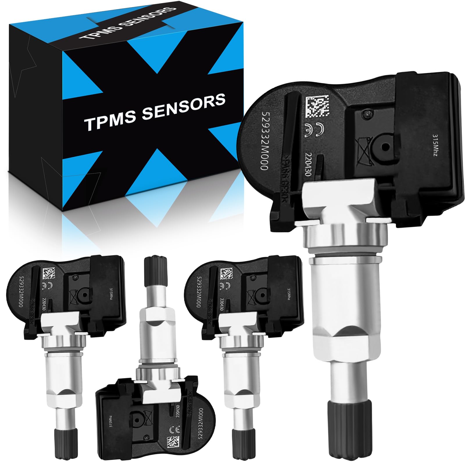 Yzhidianf 529332M000 Pre-Programed Tire Pressure Sensor Fit For:-Kia Optima Sorento Soul Forte Cadenza Cadenza For:-Hyundai Acce