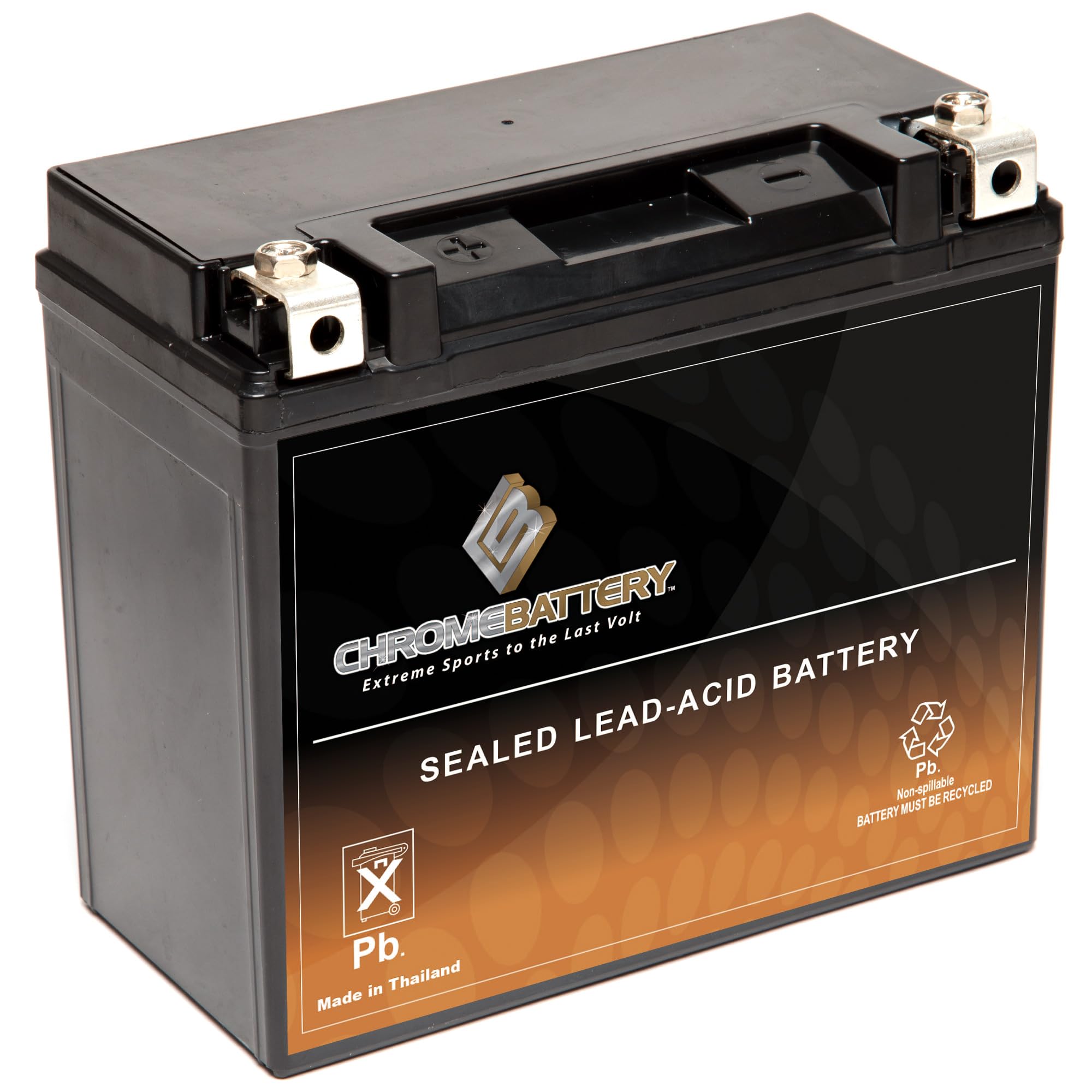 Cb Chromebattery 20-Bs Maintenance-Free 12V 21Ah Battery Replacement For Atv, Motorcycle, Jet Skis, Scooter, Utv, And More - Nut