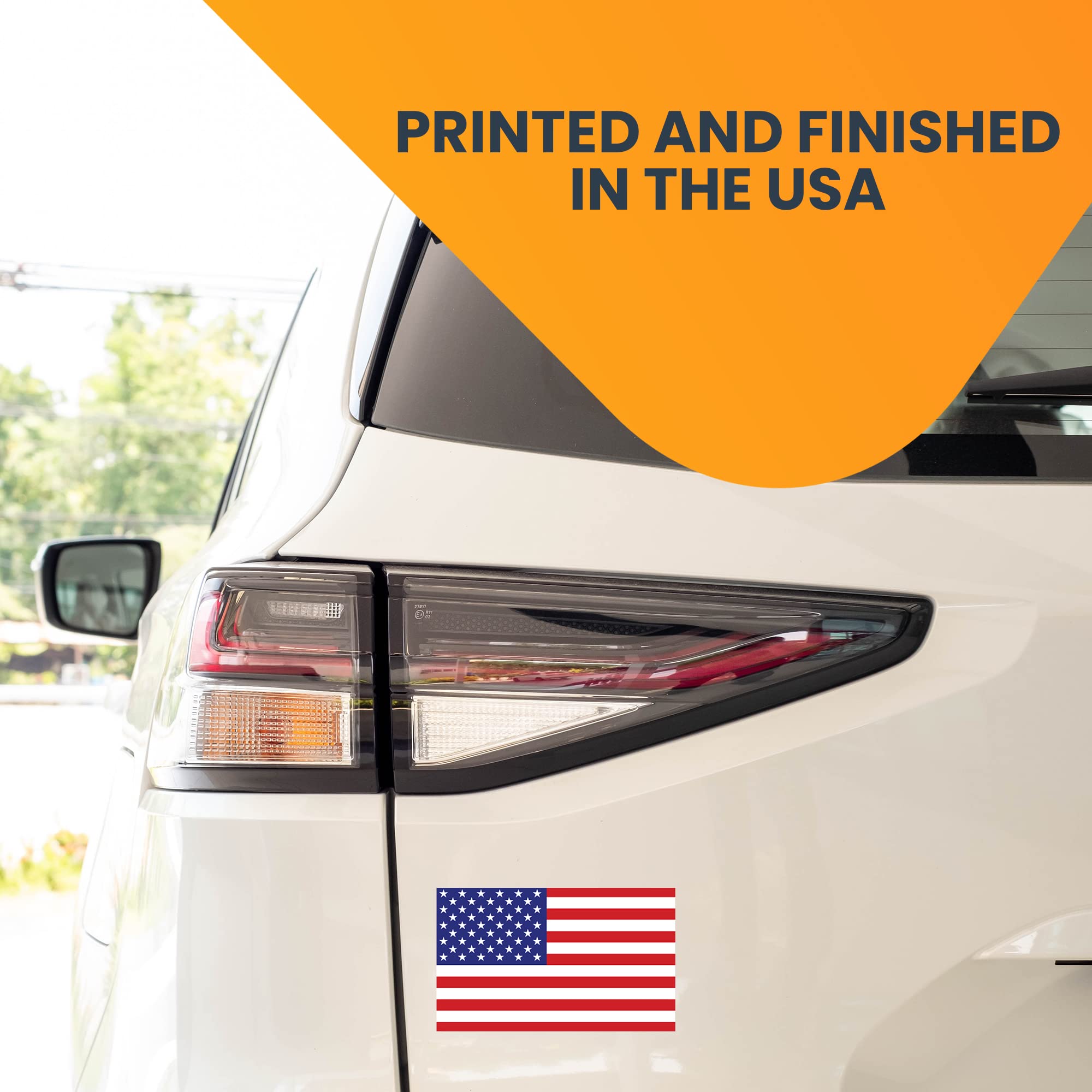 Magnet Me Up American Flag Magnet Decal, 3X5 Inches, 2 Pack, Red, White, And Blue, Heavy Duty Automotive Magnet For Car Truck Su