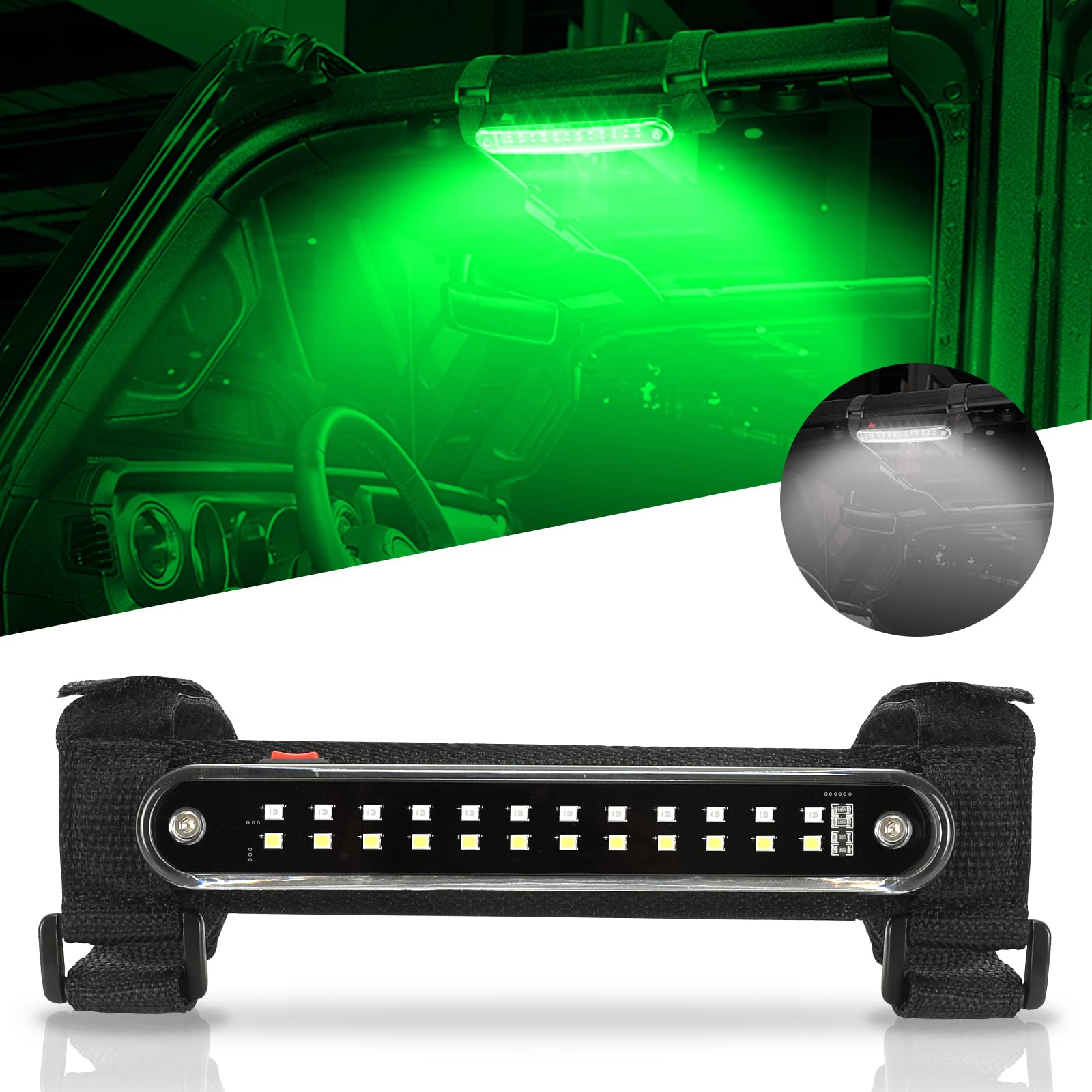 Sunpie Utv Dome Light Universal Interior Lighting For Polaris Rzr/Ranger/General Talon/Pioneer Kawasaki Mule/Teryx Canam Off-Rao