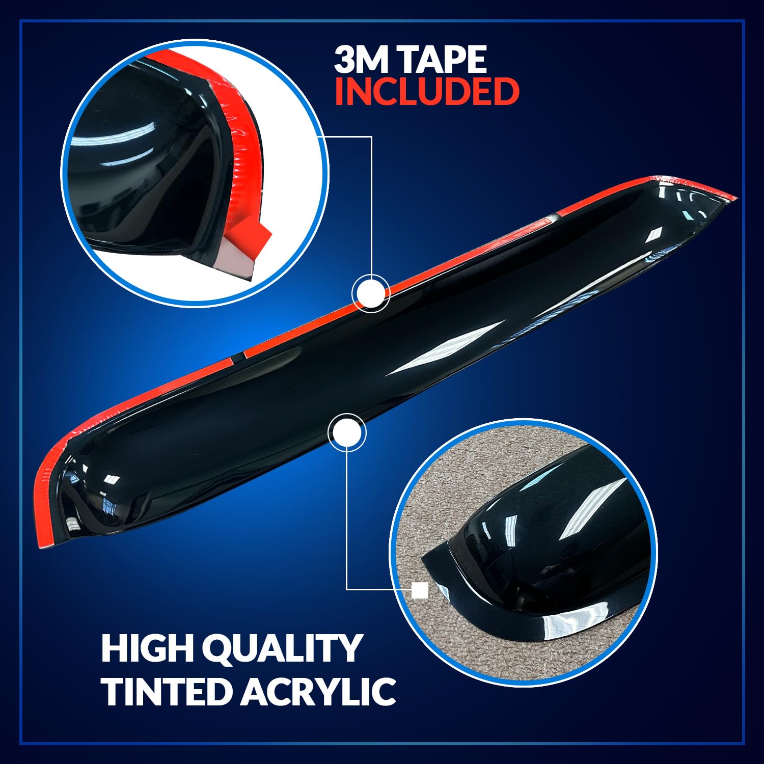 Sunroof Wind Deflector Car Sunroof Cover Compatible With 2002-2008 Saab Saab 9-3 | Waterproof Moonroof Auto Window Deflectors Vi