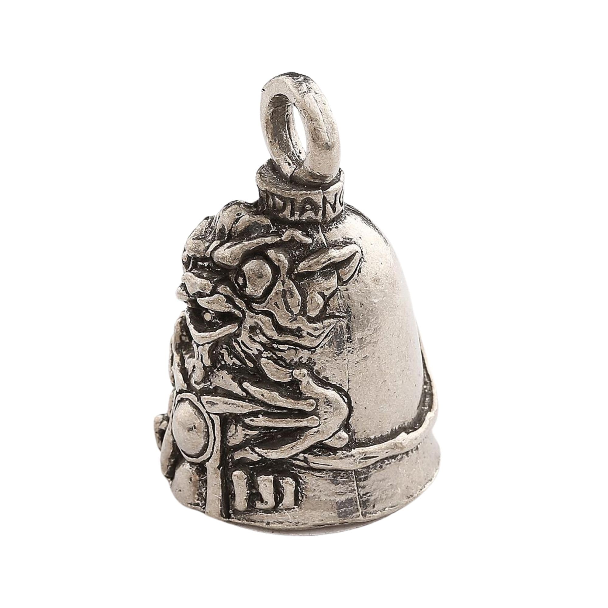 Guardian Bell Gremlin Good Luck Bell W/Keyring & Black Velvet Gift Bag | Motorcycle Bell | Lead-Free Pewter | Good Luck Gift | M