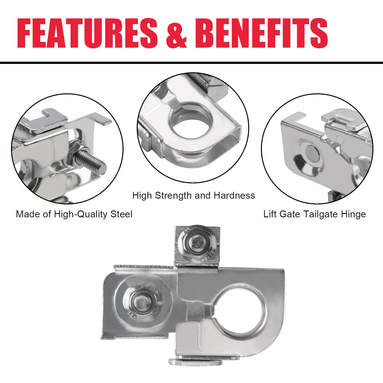 Negative Battery Terminal Clamp W Nuts Fit For F150 Edge Mustang Etc Replaces# Bt4Z-14450-Ba