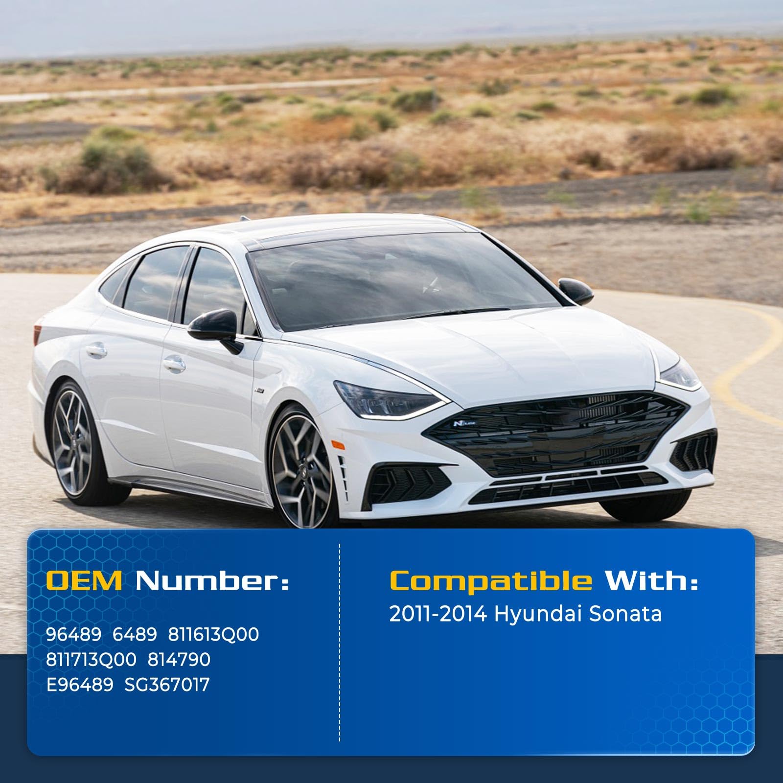 Arana Hood Struts For Hyundai Sonata 2011-2014, 6489 Hood Shocks Lift Support Fits 2011 2012 2013 2014 Hyundai Sonata Base/Limit