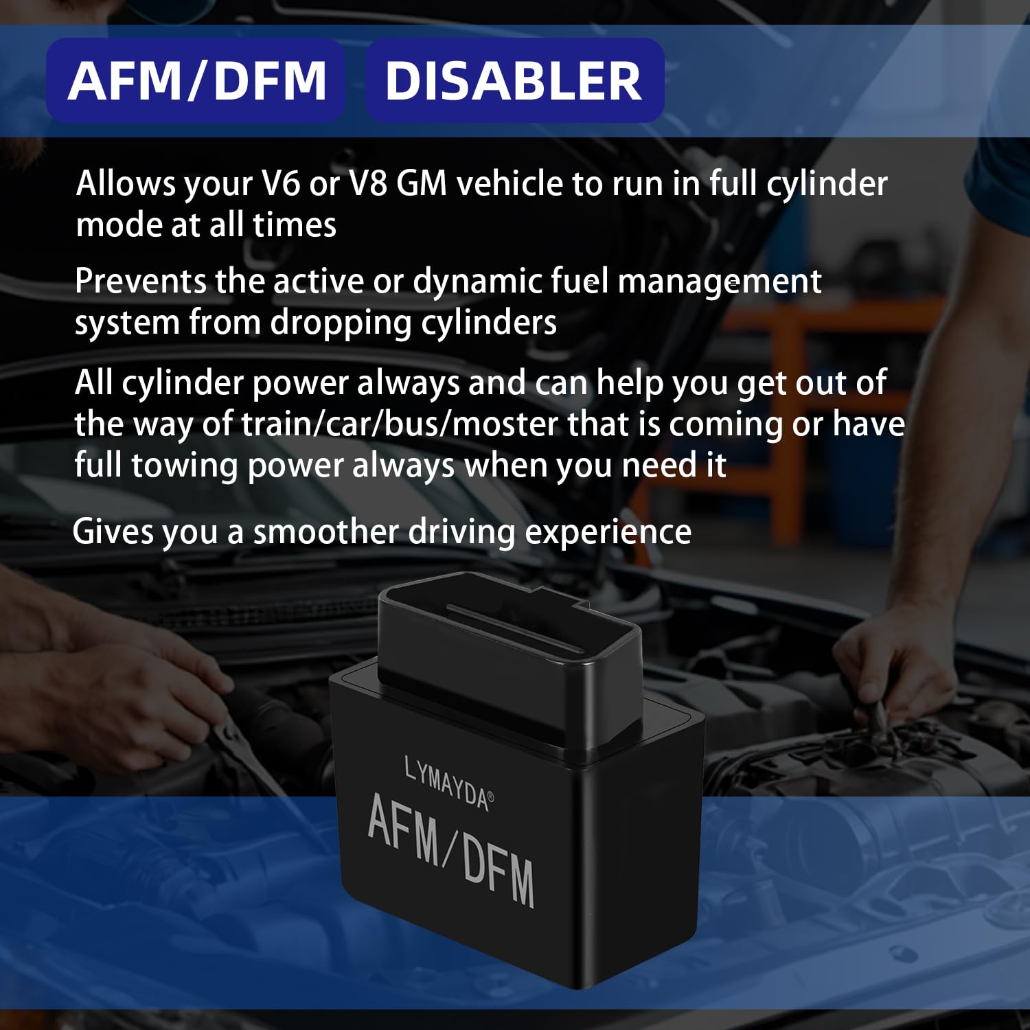 Afm/Dfm Disabler Active Fuel Management Disable Device Compatible With V6 & V8 Gm Vehicles Fits For Chevy 5.3 Silverado (Chevy Tahoe Gmc Sierra Yukon Cadillac Escalade Etc) 3.6L 4.3L 5.3L 6.0L 6.2L