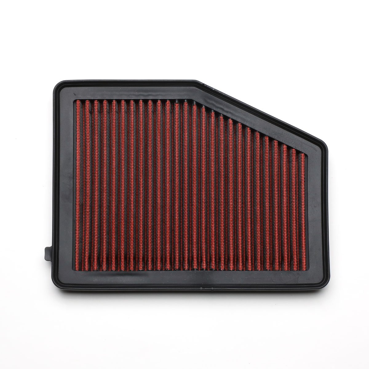 Compatible With Honda Civic 1.8L / Acura Ilx 2.0L Reusable & Washable Replacement High Flow Drop-In Air Filter (Red)