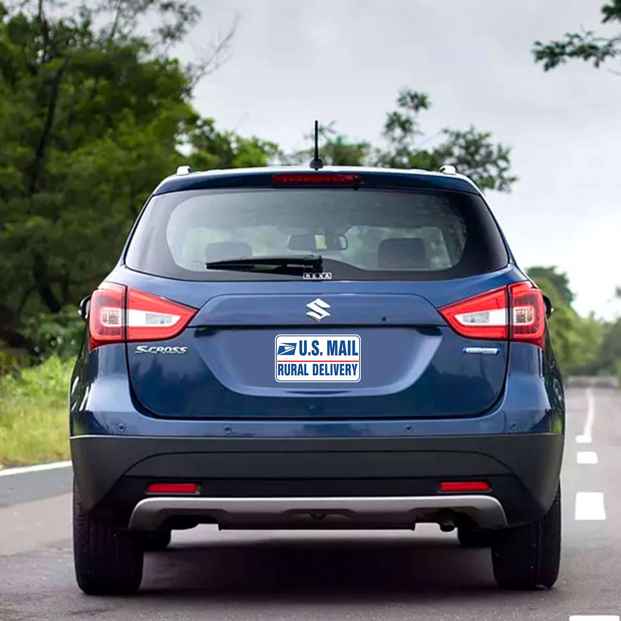 Lumiere Tech Heavy Duty U.S. Mail Delivery Driver Magnetic Signs - 3 Pack (2x12x8, 1x11x3) - White Magnets for Cars, SUV,