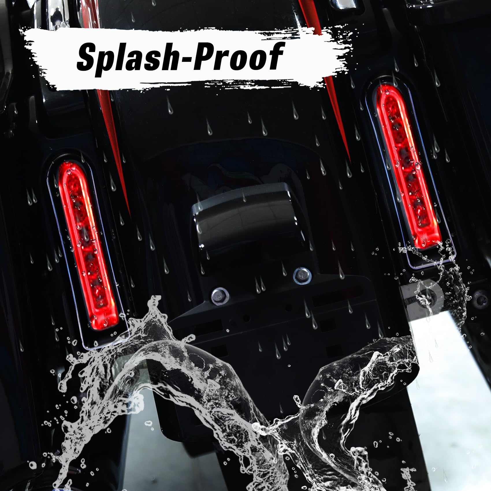 TCMT LED Inserts Saddlebag Support Auxiliary Filler Panel Brake Tail Lights Fit For Harley Road Glide FLTR 2014-2023 Electra Gli