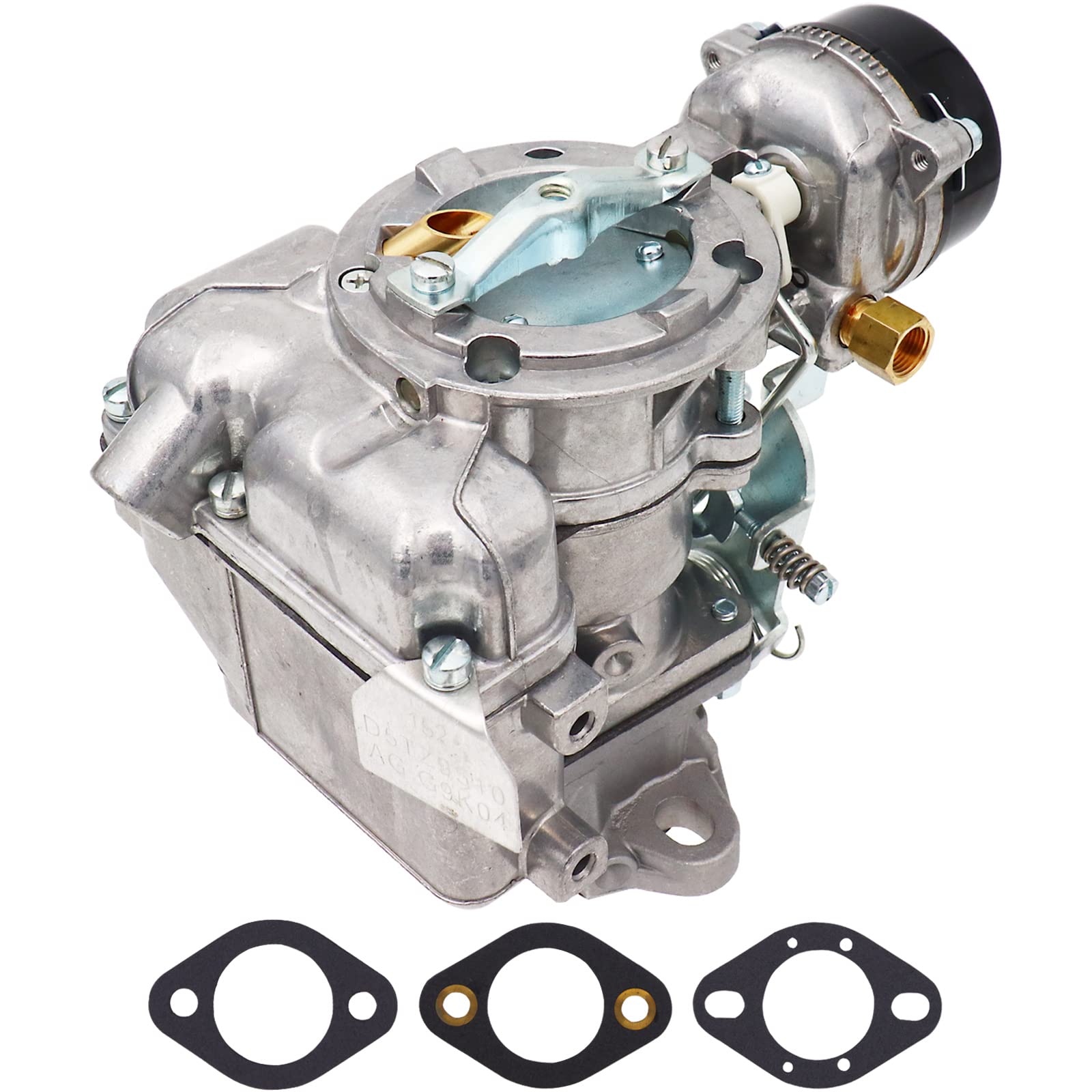Nenkuten Carburetor D5Tz9510Ag For Carter Yf Type For Ford 240 250 300 Yf C1Yf 6 Cylinder Cil Engine 1975-1982 Automatic Choke With Gaskets, Replaces D5Tz9510Ag D4Pz9510Ac Rsc-300A 6307S 6054 6055