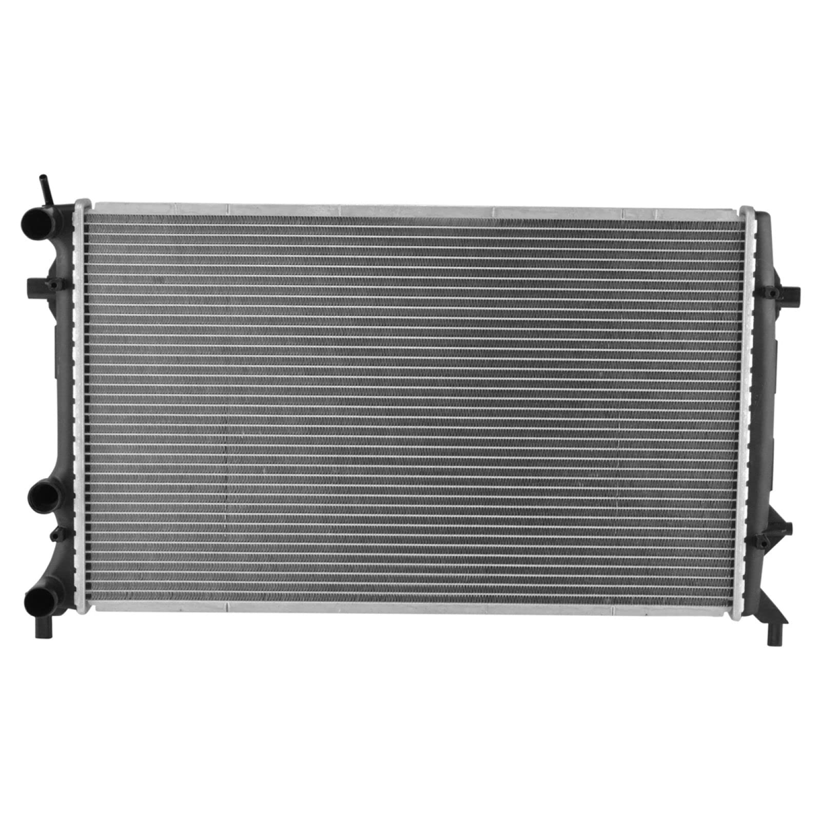 Trq Radiator Assembly Aluminum Core Compatible With 12-14 Volkswagen Beetle 13 Gti 11-15 Jetta Passat Cu13215 Cu13234 Vw3010158