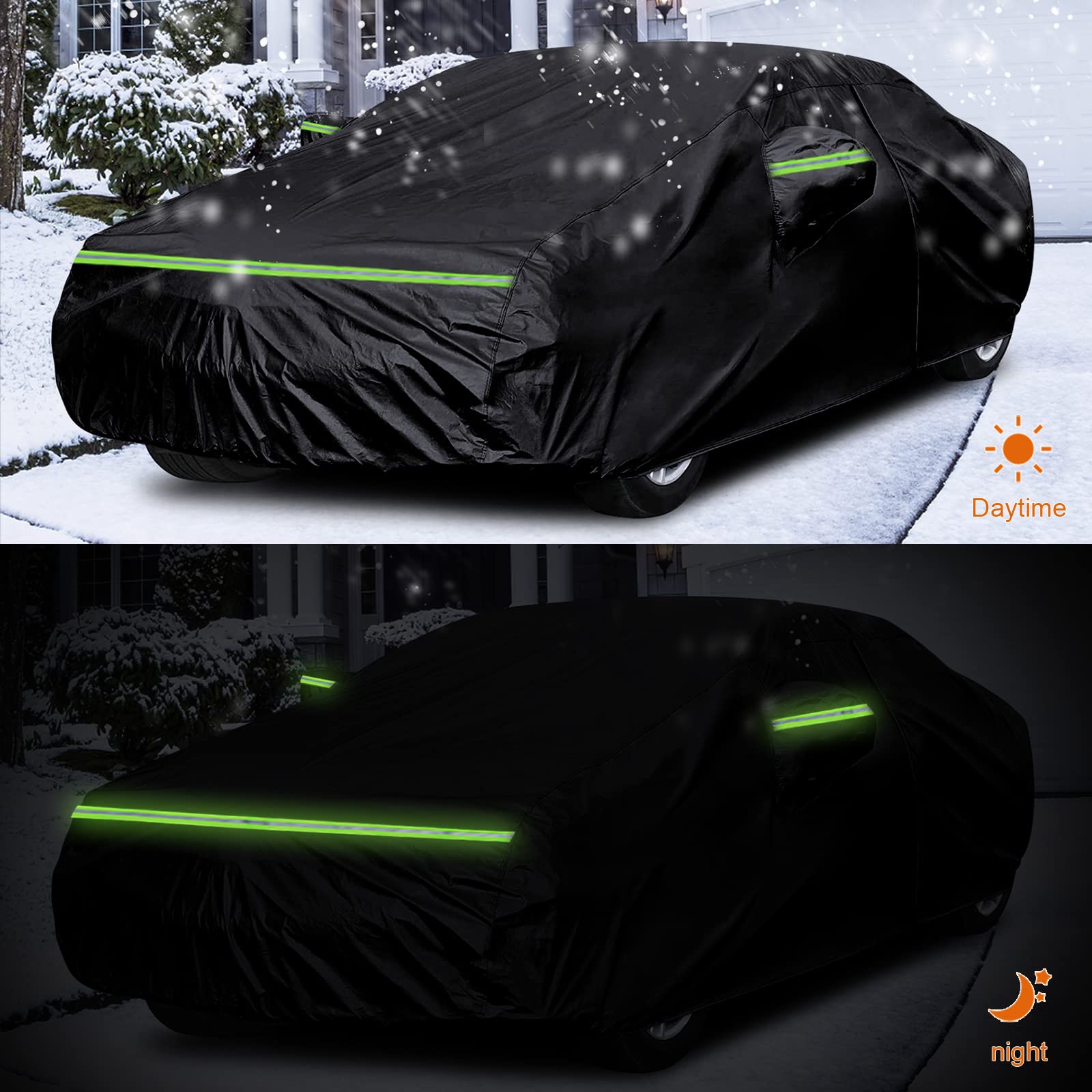 Waterproof Car Covers Replace For 2013-2025 Mercedes-Benz Cla 180 200 220 250, 6 Layers All Weather Car Cover With Zipper Door &