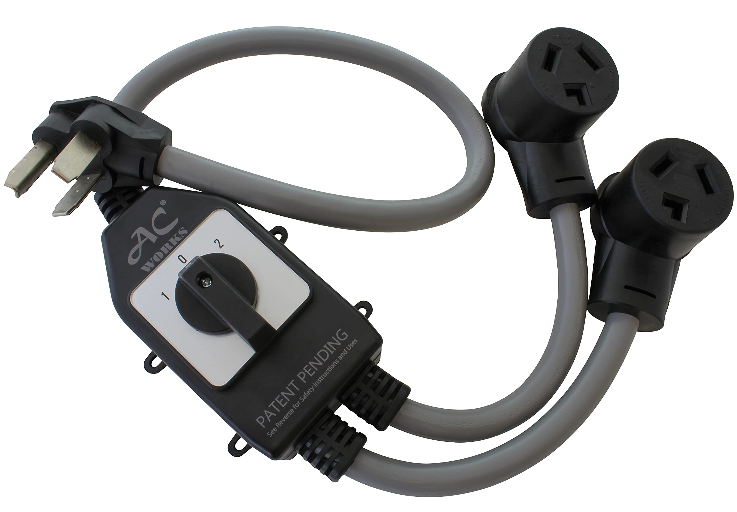 Ac Works Ev Charging Adapter For Tesla Use (Tt-30P Rv/Trailer 30A Gen2)