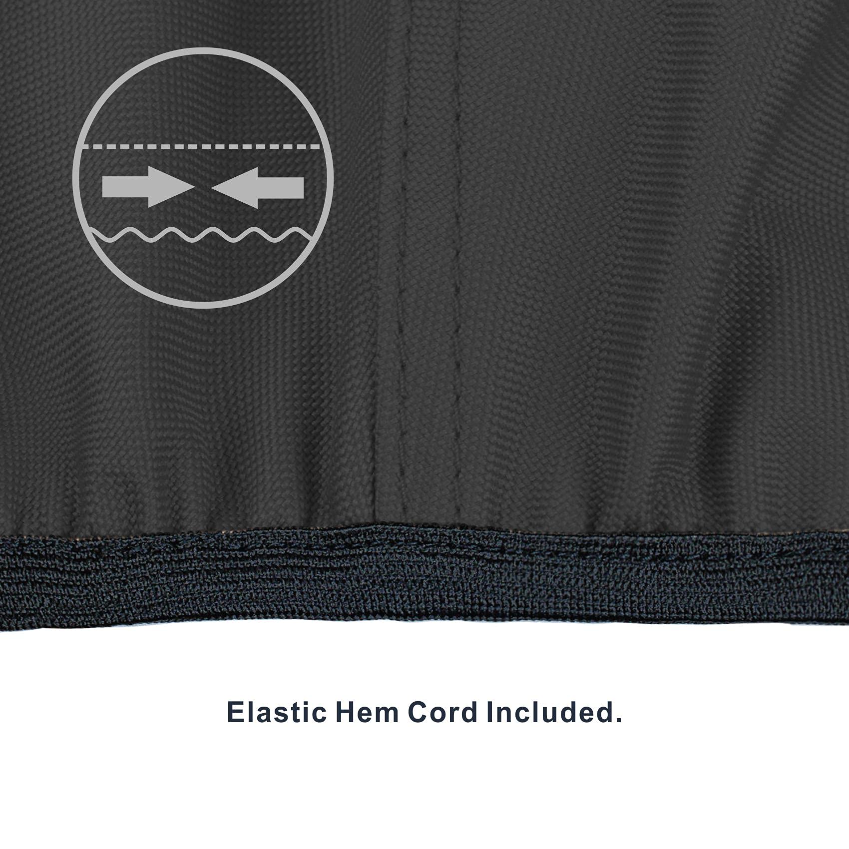 Explore Land Tire Covers 2 Pack - Tough Tire Wheel Protector For Truck, Suv, Trailer, Camper, Rv - Universal Fits Tire Diameters 23-25.75 Inches, Black & Gray