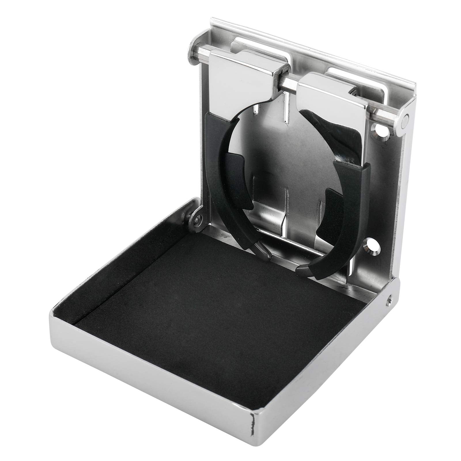 Yaemarine Stainless Steel Adjustable Folding Drink Holder Cup Holder For Marine/Boat/Caravan/Car (4)