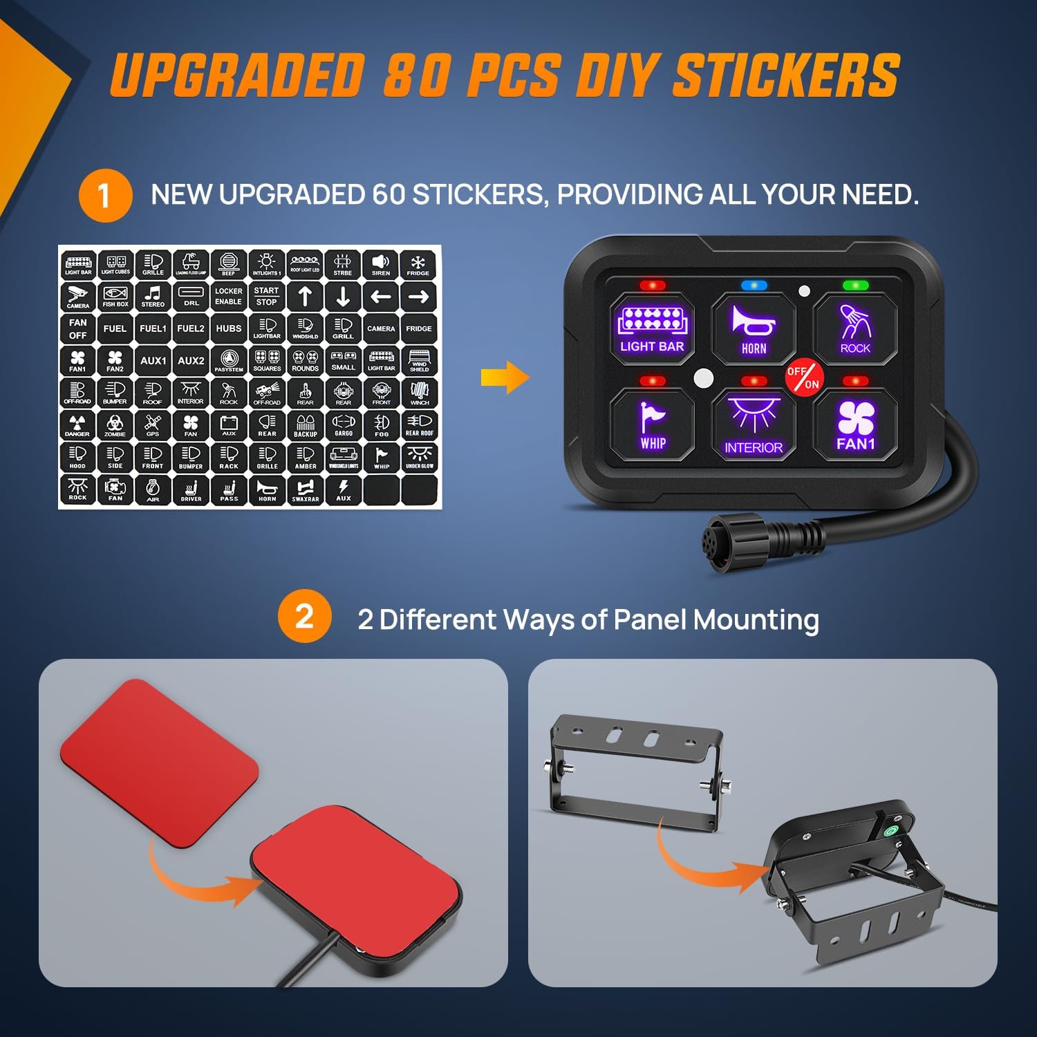 Nilight 6 Gang Switch Panel 12V 24V Universal Circuit Control Relay System With Rgb Backlight App Control Fuse Wiring Harness Au