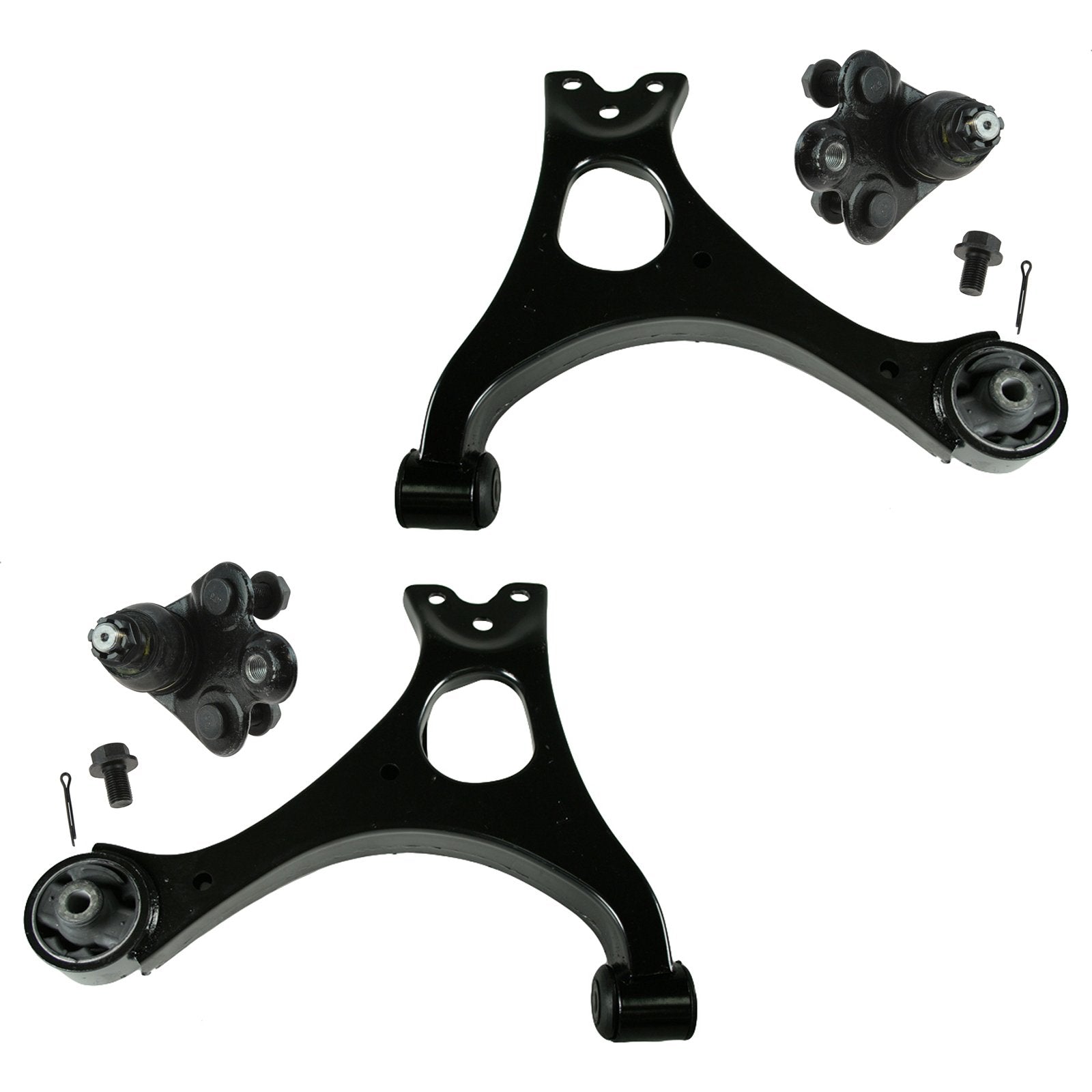 TRQ Front Lower Control Arm with Ball Joint Set Compatible with 2006-2011 Honda Civic