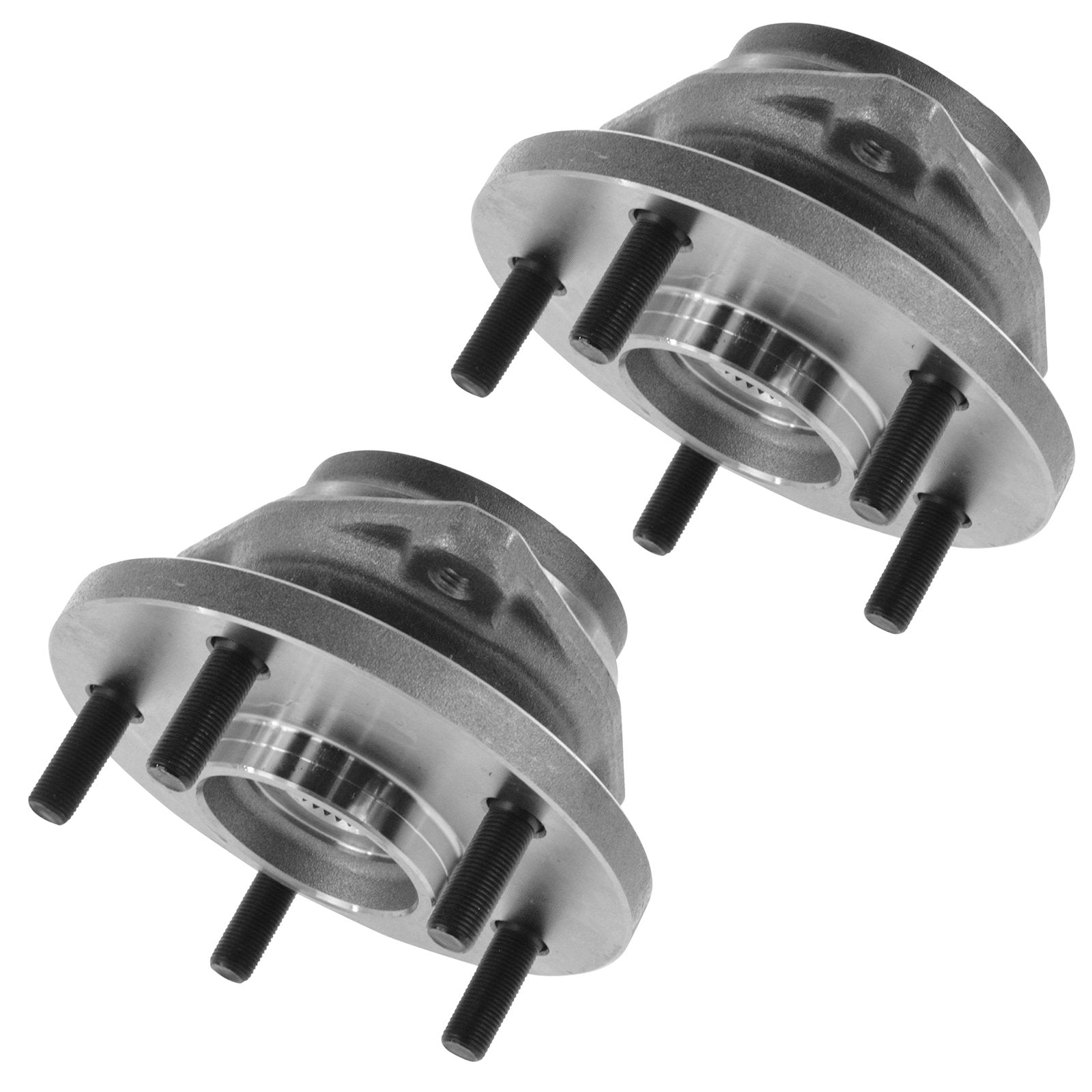 Trq Front Wheel Hub Bearings Assembly Set Compatible With 1999-2004 Jeep Grand Cherokee