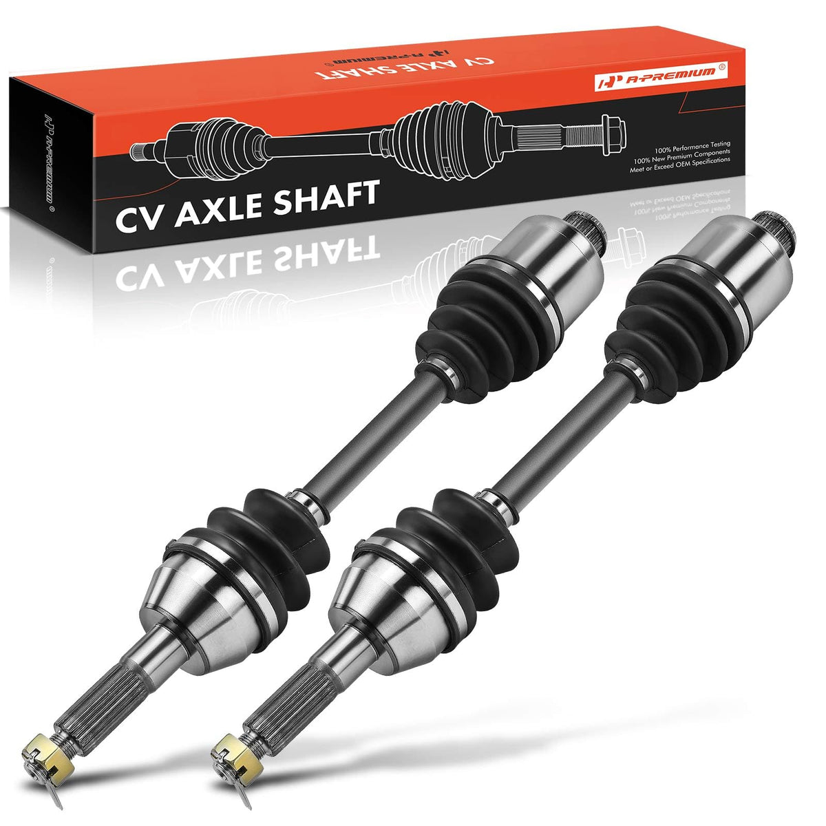 A-Premium Pair (2) Rear CV Axle Shaft Assembly Compatible with Polaris Sportsman 400/450/500/600/700/800/MV7, 2003-2010, Left an