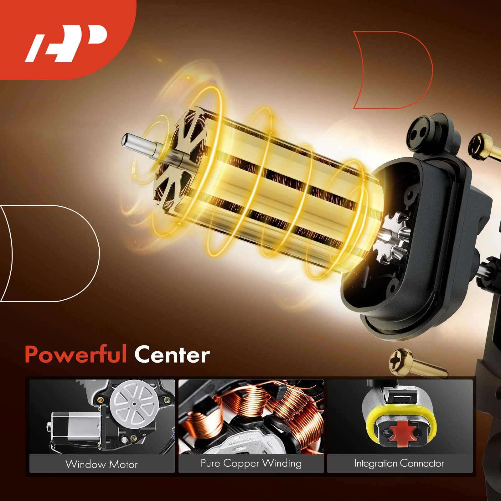 A-Premium Power Window Regulator With Motor Replacement For Dodge Ram 1500 1994-2001 Ram 2500 3500 1994-2002 Front Right Passeng