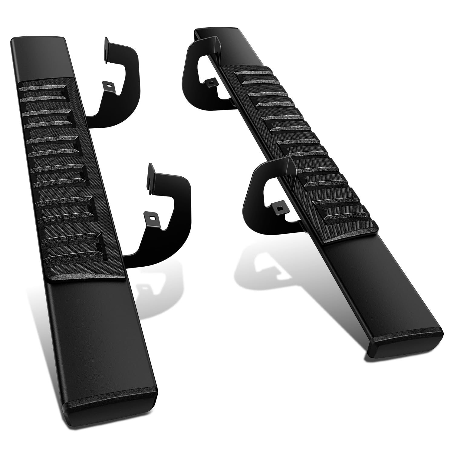 DNA MOTORING 6 Inch Wide Flat Running Boards Side Step Bars Compatible with 2007-2018 Chevy Silverado GMC Sierra 1500/2007-2019 