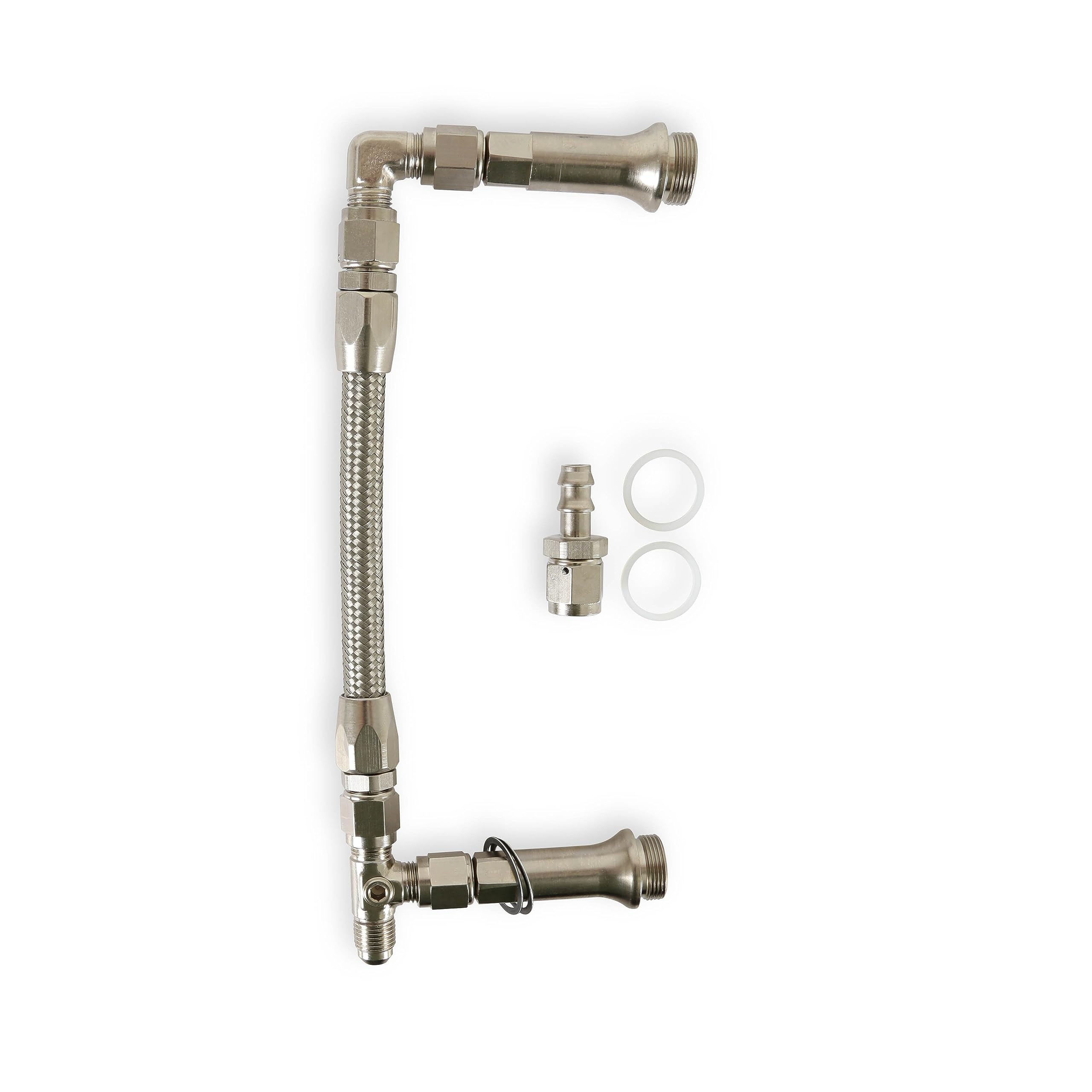 Quick Fuel 34-6000Ssqft Ss Fuel Line #6An Silver