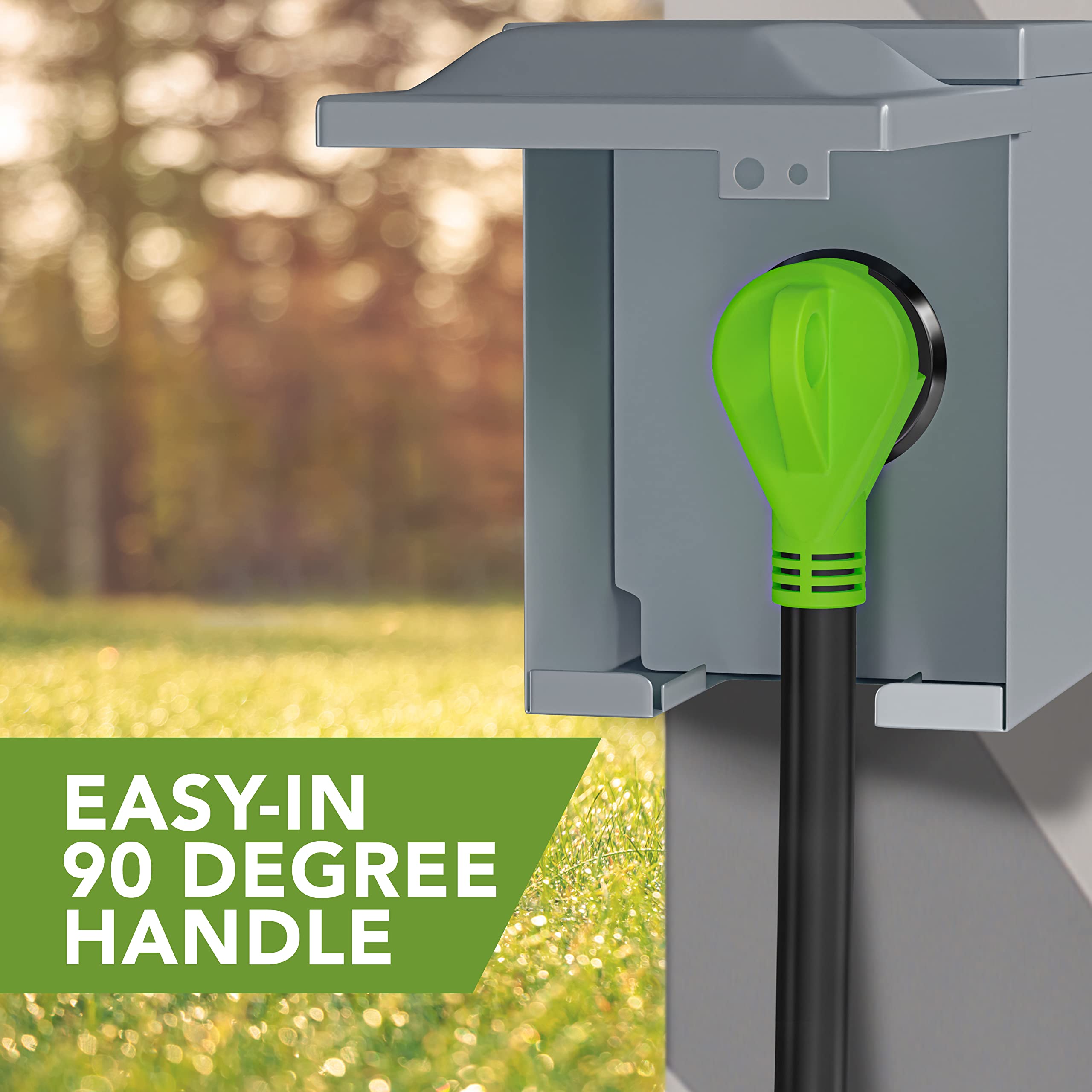 Leisure Cords 30 Amp Male To 15 Amp Female Dogbone Adapter Rv Electrical Converter Cord Cable (30A Male - 15A Female)