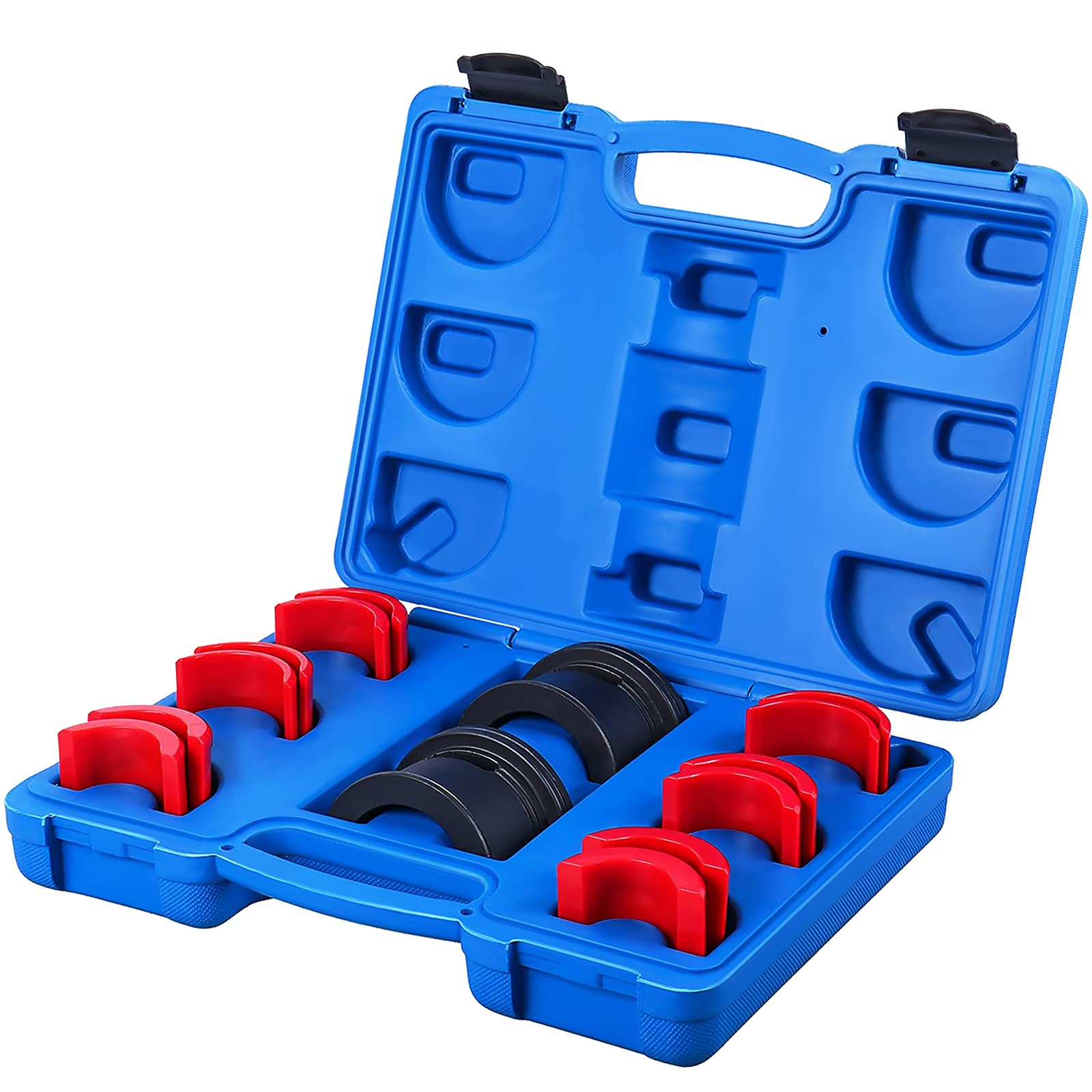 Motorcycle Fork Seal Driver Tool Kit Endxedo Universal 14Pcs Fork Seal Installer Driver Removal Set For 35Mm-50Mm