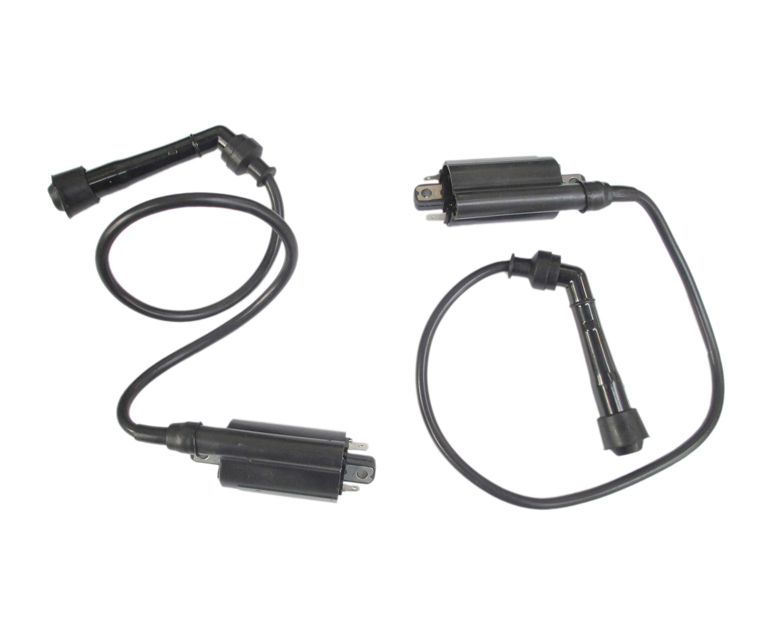 Set Of 2 Ignition Coils Fits Kawasaki Ex500 Ninja 500 500R 1987-2009
