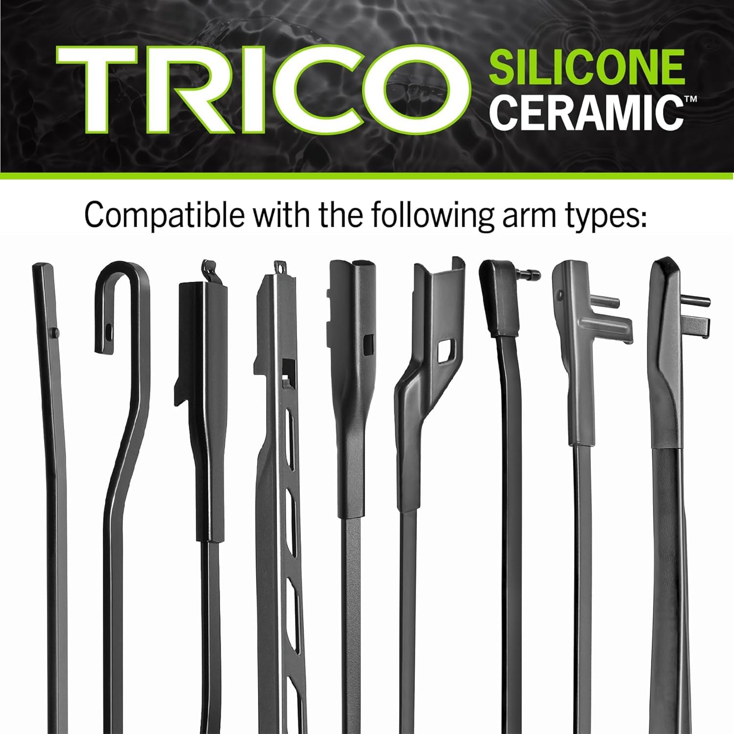Trico Silicone Ceramic Automotive Replacement Windshield Wiper Blade, Ceramic Coated Silicone Super Premium All Weather Includes 26 Inch & 26 Inch Beam Blades For Select Mercedes-Benz Models (90-2626)